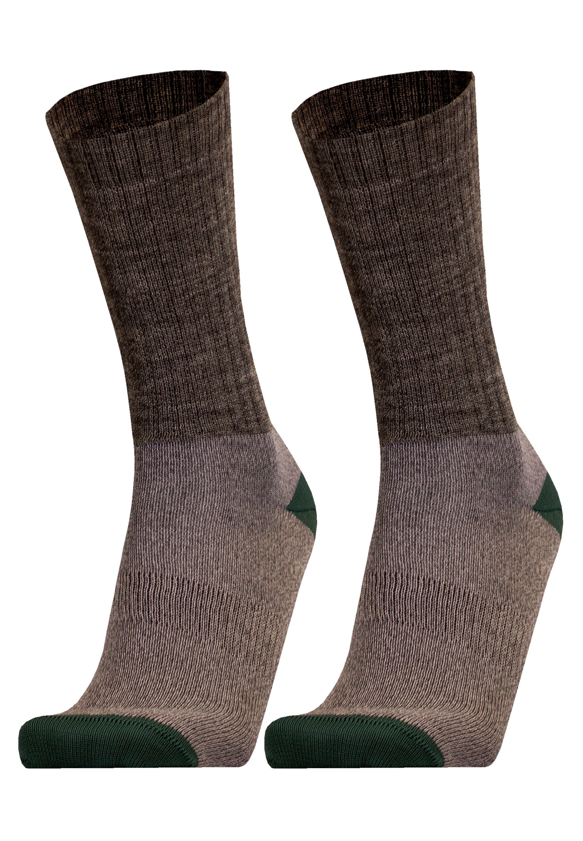 UphillSport Socken POSIO (2-Paar) mit atmungsaktiver Funktion grau-grün