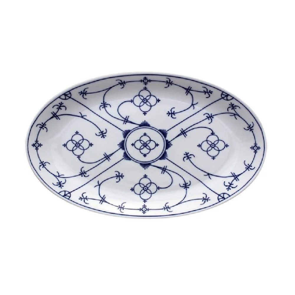 Winterling® Porzellan Germany Servierplatte Winterling Indischblau Servierplatte oval 32cm, Porzellan, (1x Servierplatte)