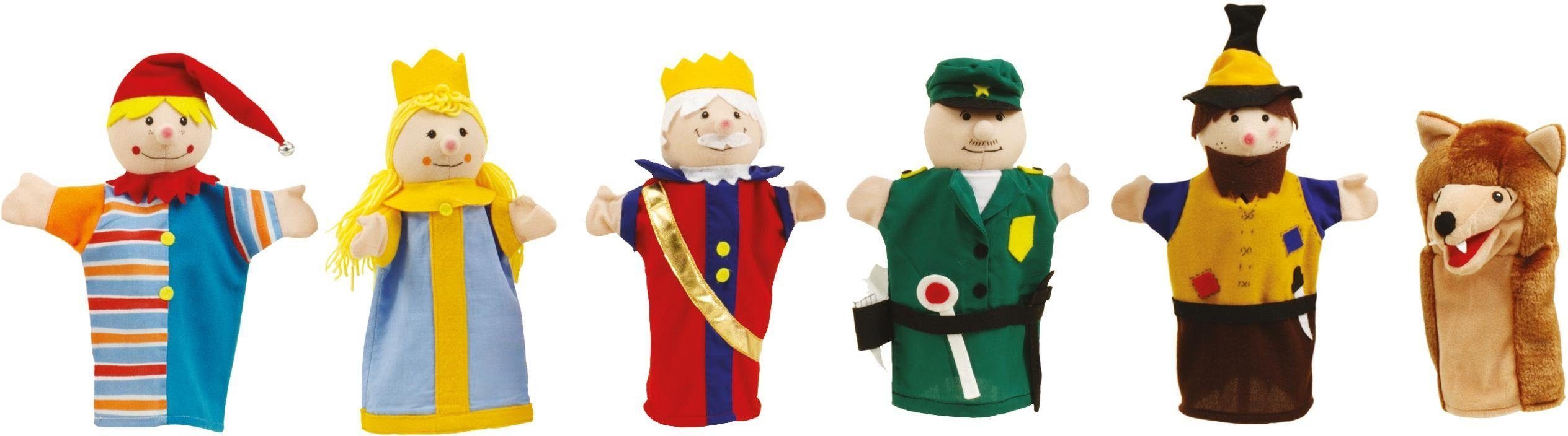 Handpuppe Kasperfiguren, 6-fach sortiert