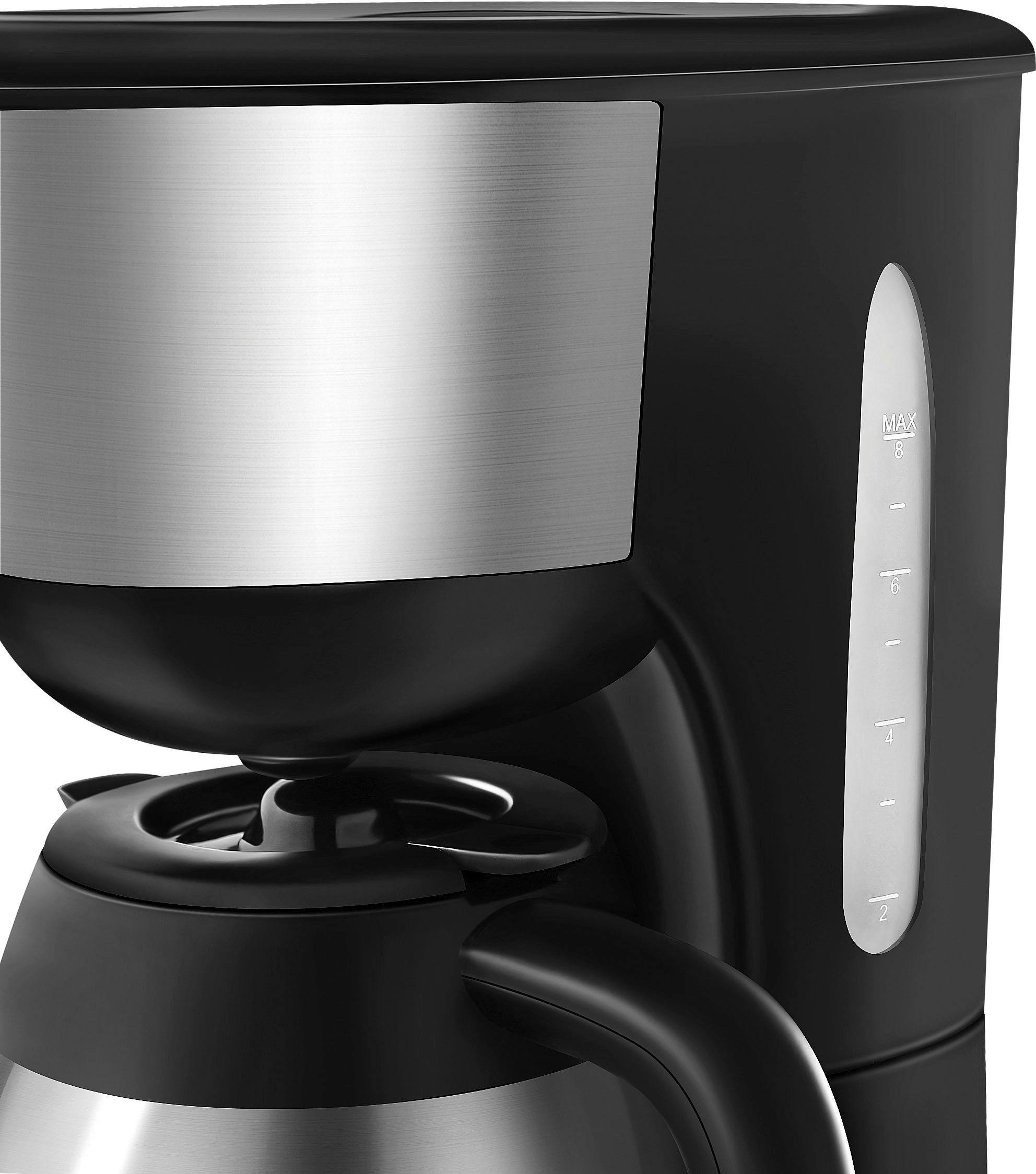 Hanseatic Filterkaffeemaschine HCM9001TJSD, 1l Kaffeekanne, Papierfilter 1x4, mit Edelstahl-Thermokanne