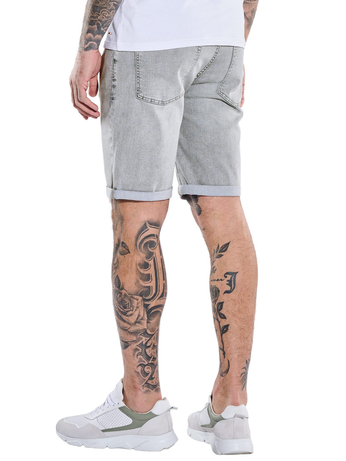 emilio adani Jeansshorts Herren Shorts, Hellgrau