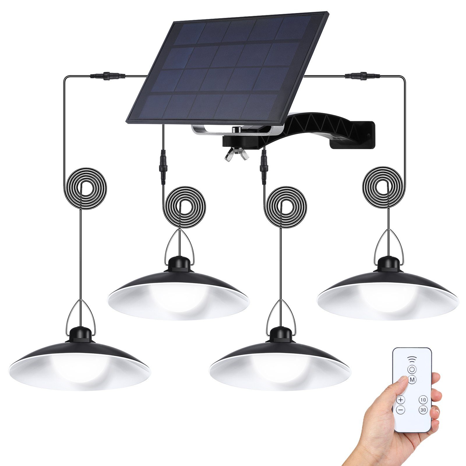 MUPOO Pendelleuchte Solar Hängelampen für Außen,Solar günstig online kaufen