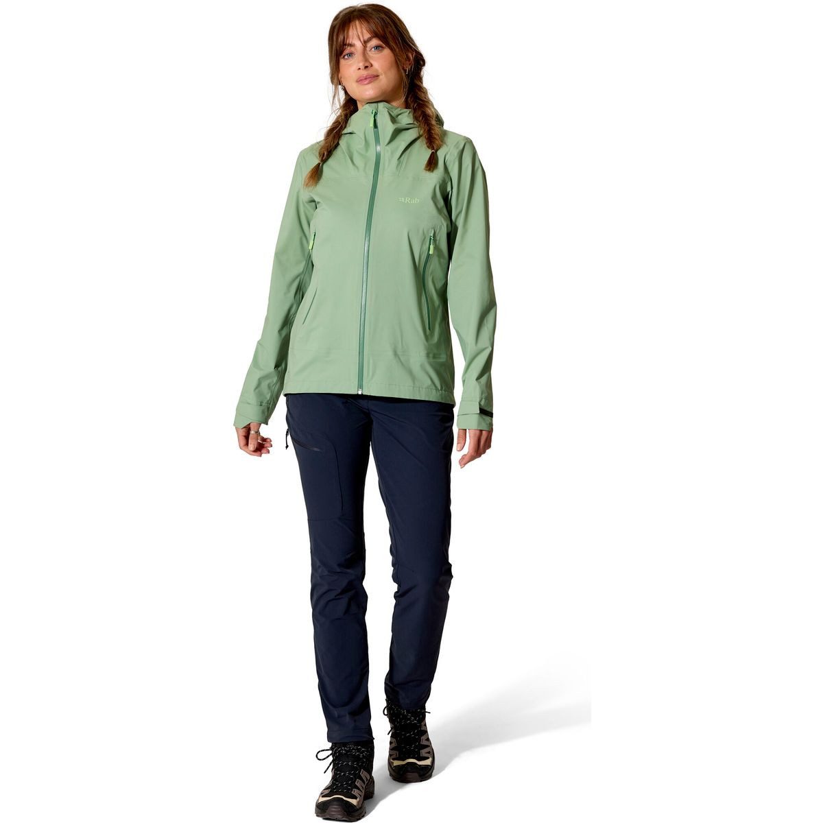 Rab Outdoorjacke Firewall Light Jacket Wmns Vielseitige Damenjacke für Outdoor-Abenteuer mit wasserdichtem