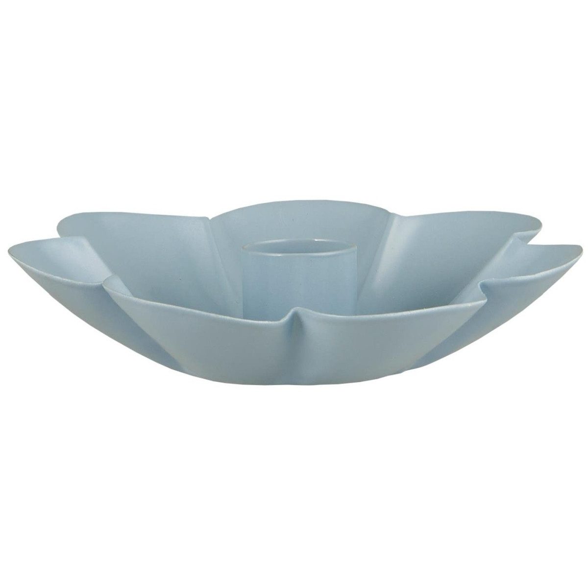 Ib Laursen Kerzenhalter Blüte aus Metall, elegant & romantisch Ø 11,5 cm, Höhe 2,5 cm