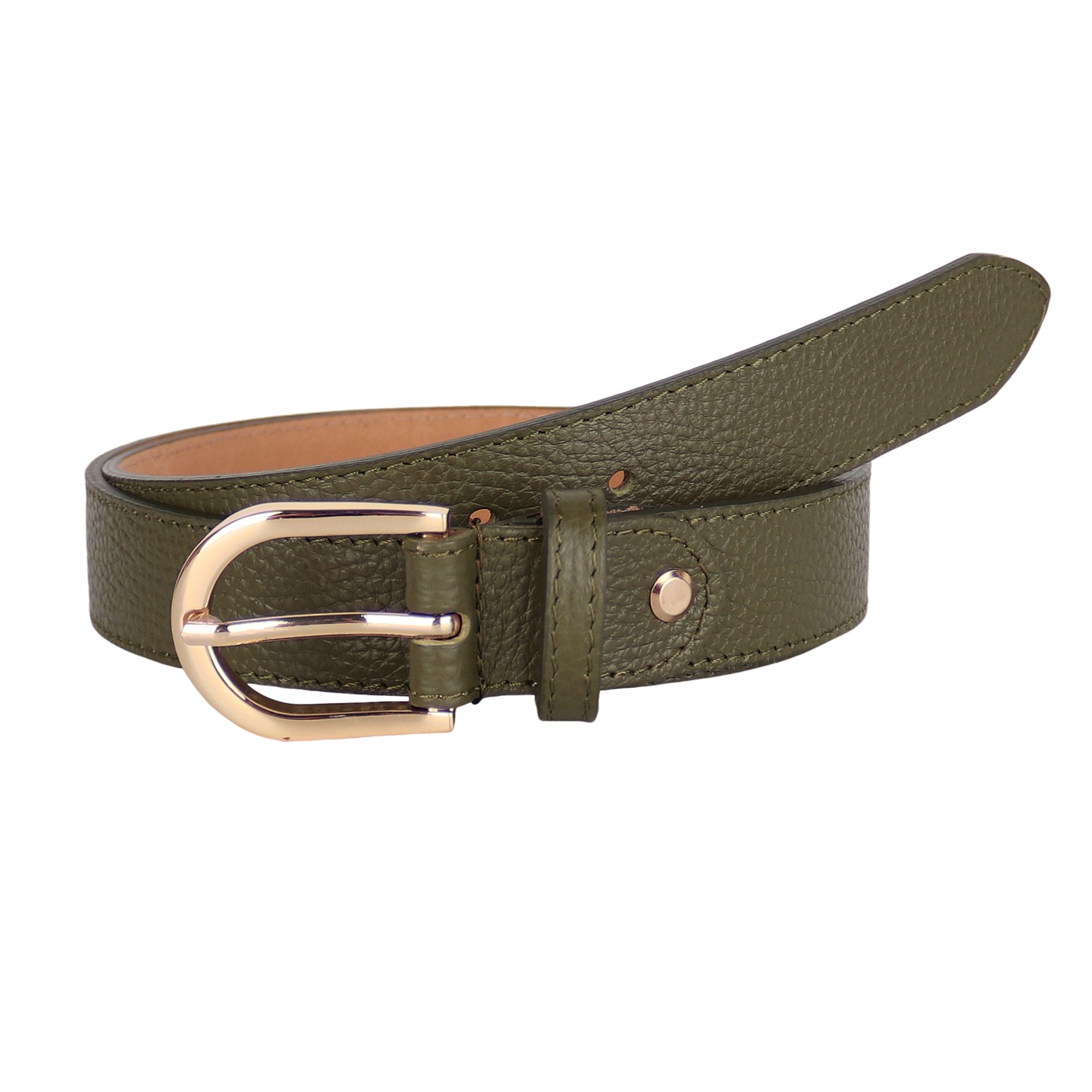 MIRROSI Ledergürtel Damen Herren Gürtel, Made in Italy, 3cm breit (Passt fast zu jeder Hosenschlaufe, aus Echtem Leder)
