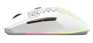 SteelSeries Wireless White Aerox 3 Gaming-Maus (RGB Beleuchtung)