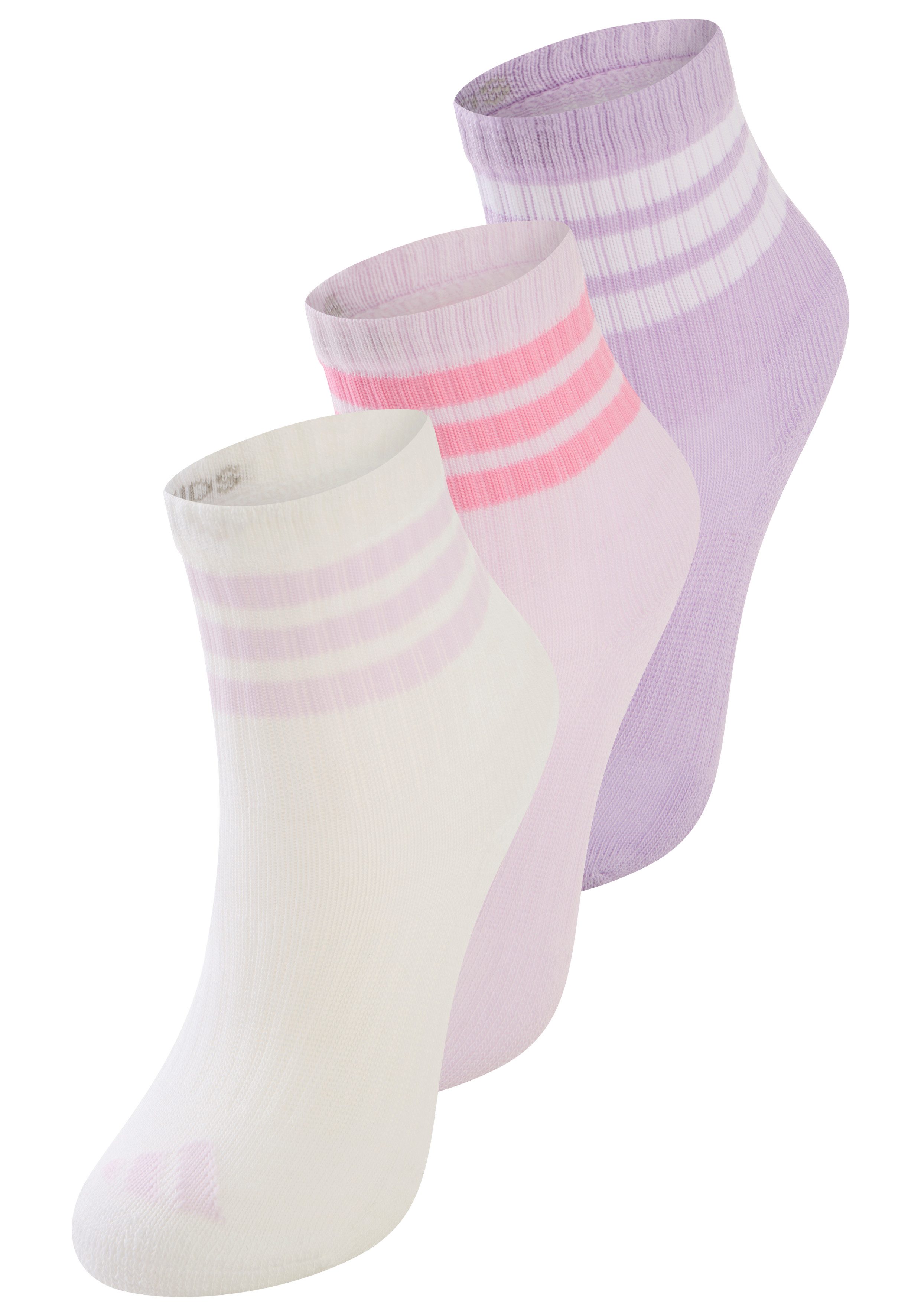 adidas Performance Funktionssocken 3-STREIFEN KIDS, KNÖCHELLANG, MIT POLSTERUNG, 3ER-PACK (3-Paar)