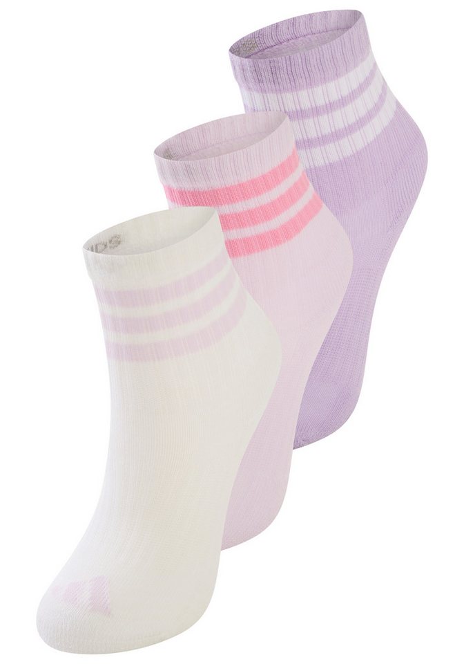 adidas Performance Funktionssocken 3-STREIFEN KIDS, KNÖCHELLANG, MIT POLSTERUNG, 3ER-PACK (3-Paar)