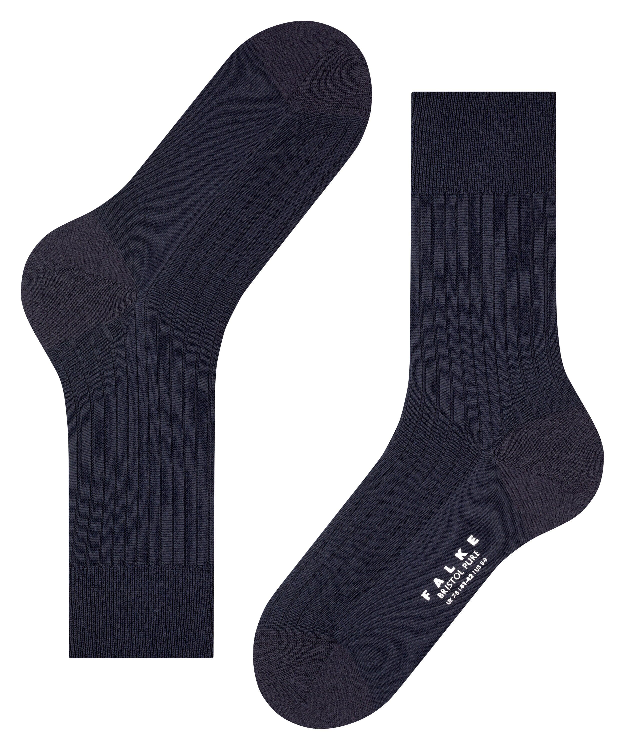 FALKE Socken Bristol Pure (1-Paar) aus feinster Merinowolle