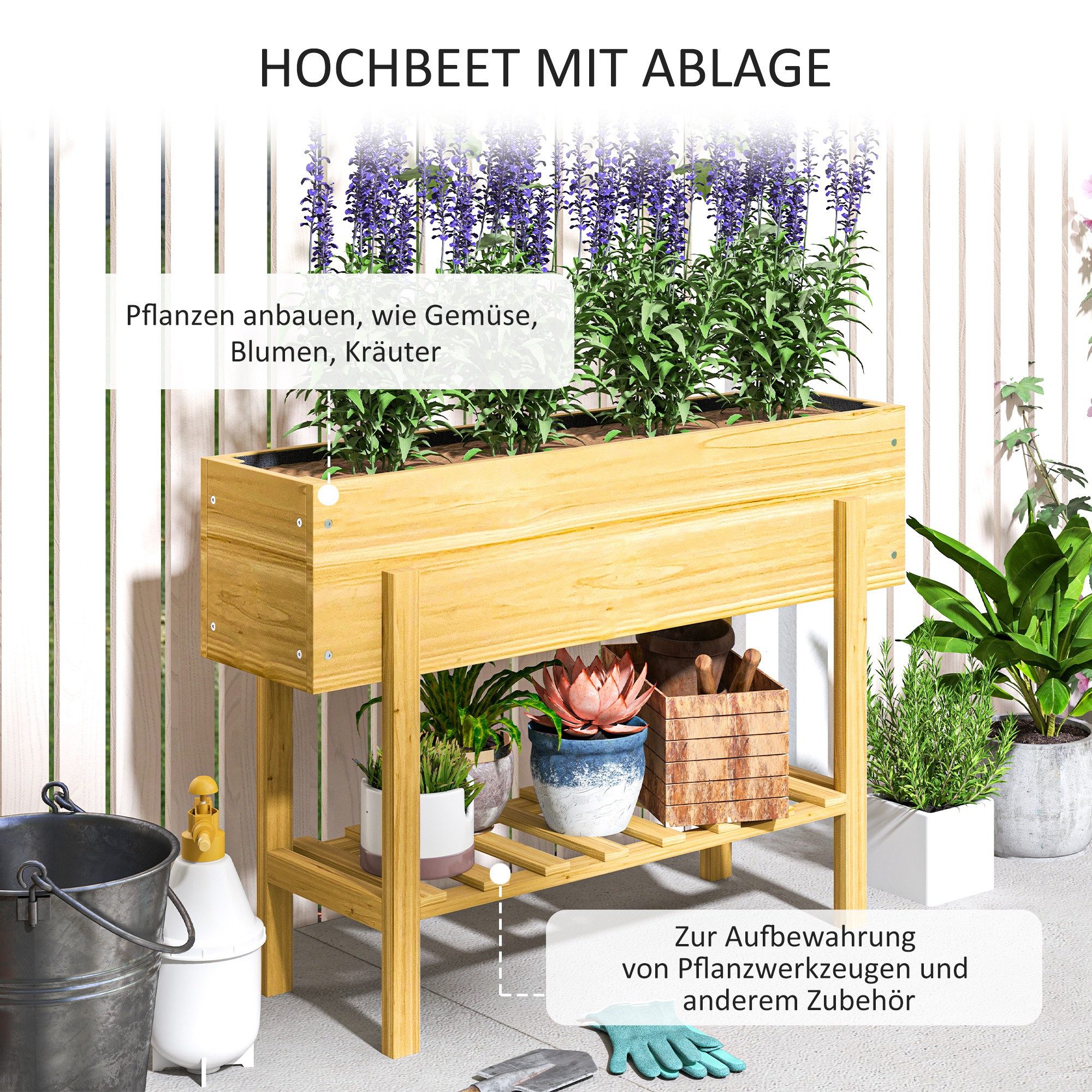 MC Star Hochbeet mit Regal, erhöhtes günstig online kaufen