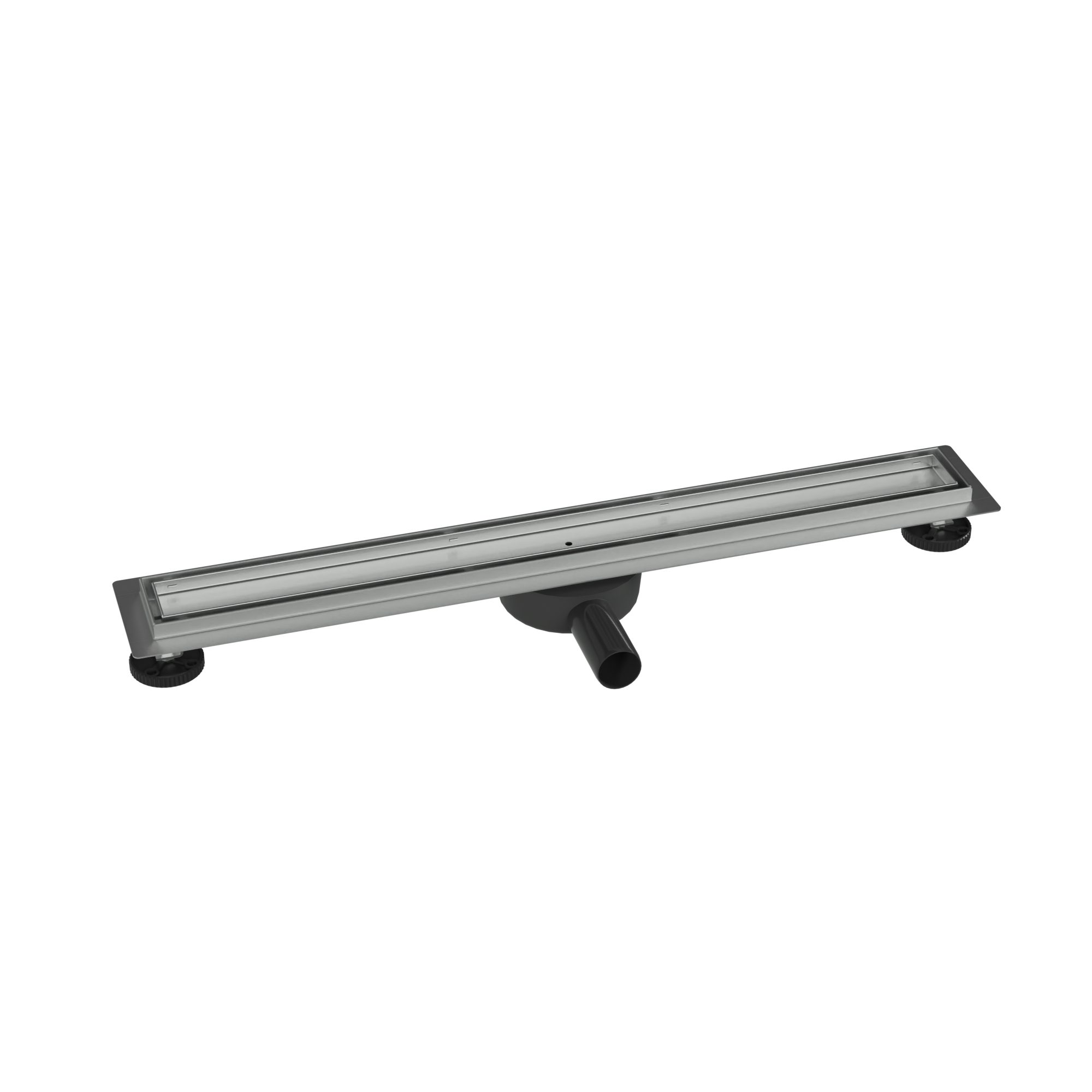 Bernstein Duschrinne FlexGT01-3,34 l/min mit Haarsieb / 42 l/min ohne Haarsieb, Duschablauf / Bodenablauf / Randablauf, Ablaufrinne / Bodenrinne / Duschrinne / Geruchsstopp / befliesbar, Edelstahl / Länge wählbar / Siphon + Haarsieb, Ablaufblende befliesbar