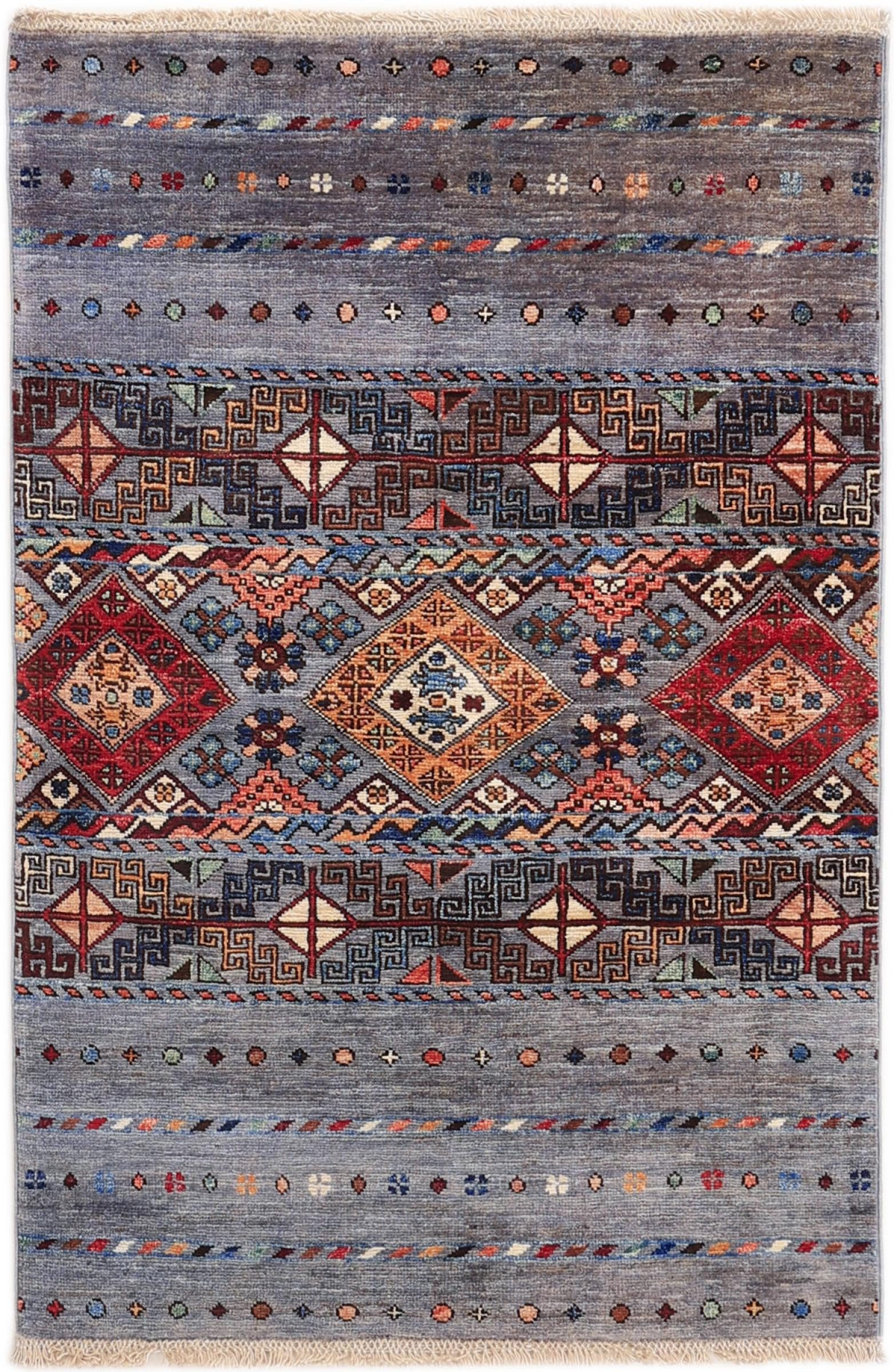 Orientteppich Arijana Shaal 82x123 Handgeknüpfter Orientteppich