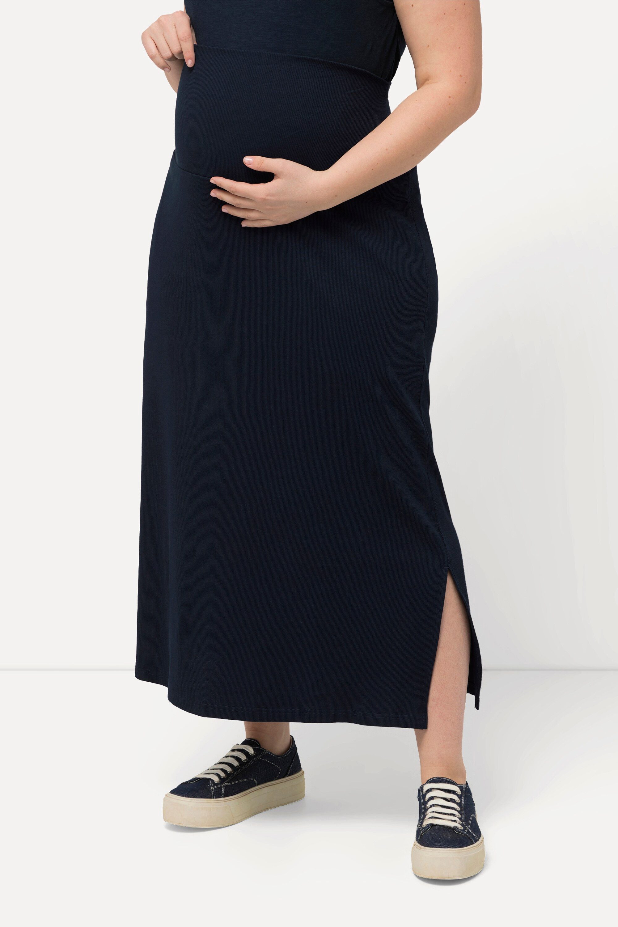 Ulla Popken Maxirock Bellieva Jerseyrock A-Linie Elastikbund Schwangerschaf günstig online kaufen