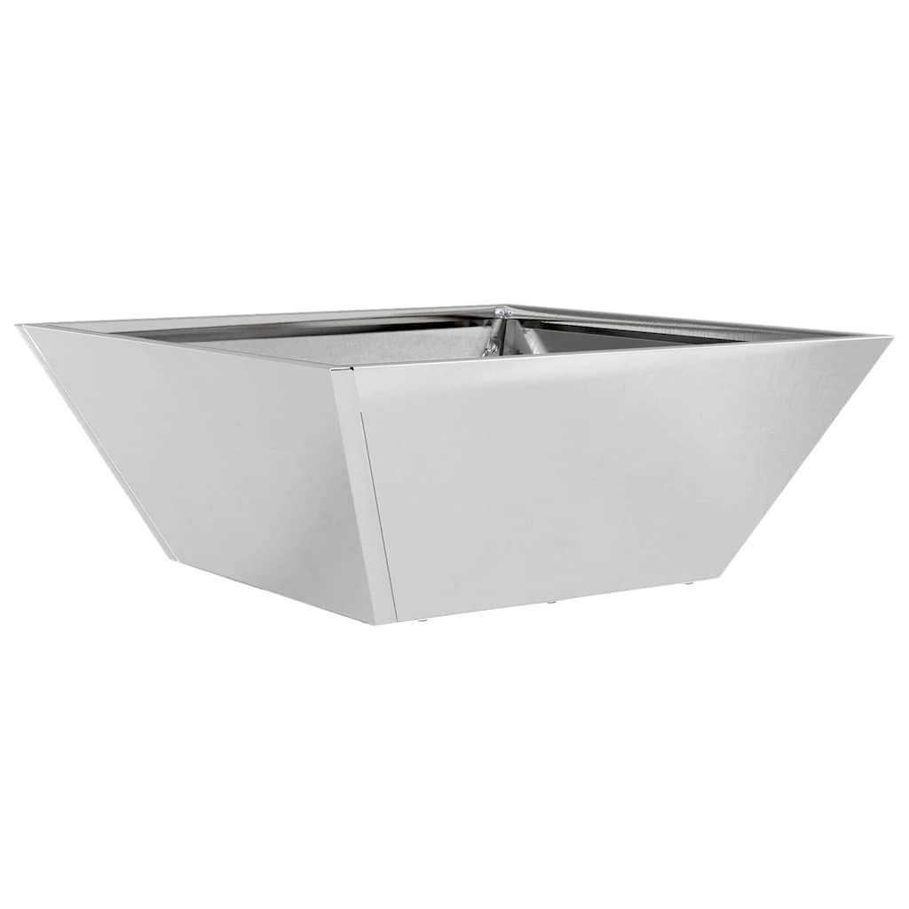 vidaXL Blumentopf Garten Schüssel Pflanzer Silber günstig online kaufen