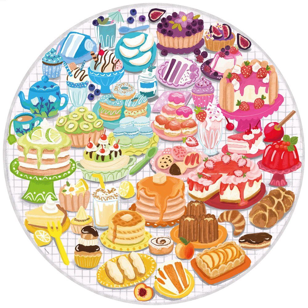 Ravensburger Puzzle 500 Teile Puzzle Circle of Colors Desserts & Pastries 17171, 500 Puzzleteile