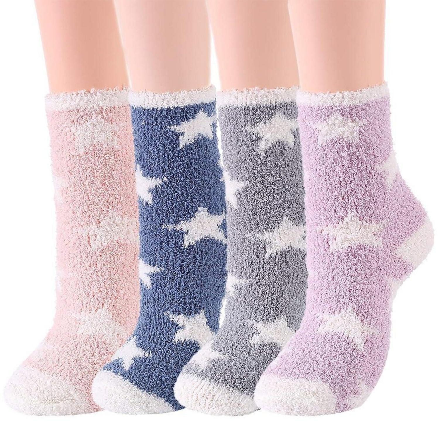 LuxusKollektion Kuschelsocken Socken Damen Winter Bunt Kuschelweich