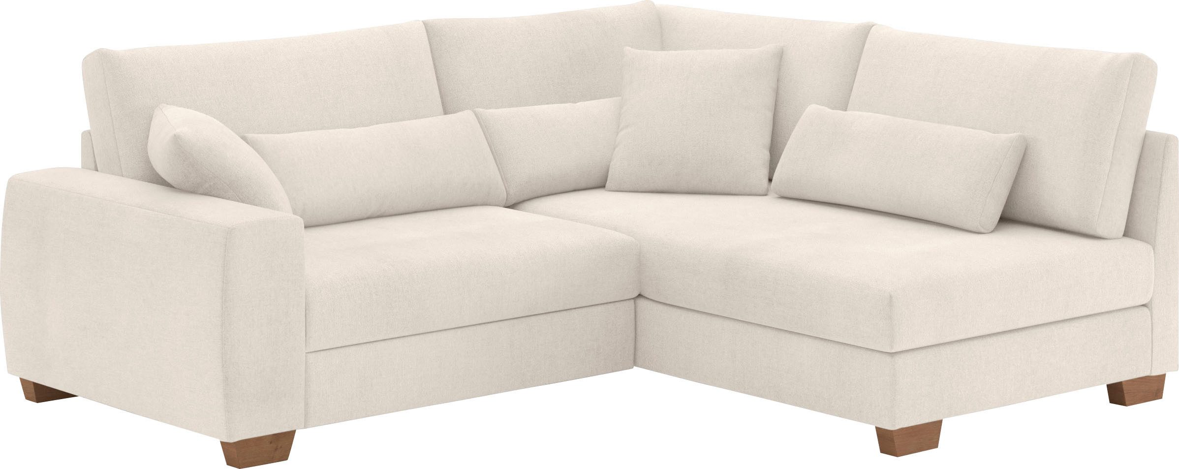 Mr. Couch Ecksofa "Hilla L-Form", Mit Federkern, wahlweise mit Bettfunktion günstig online kaufen