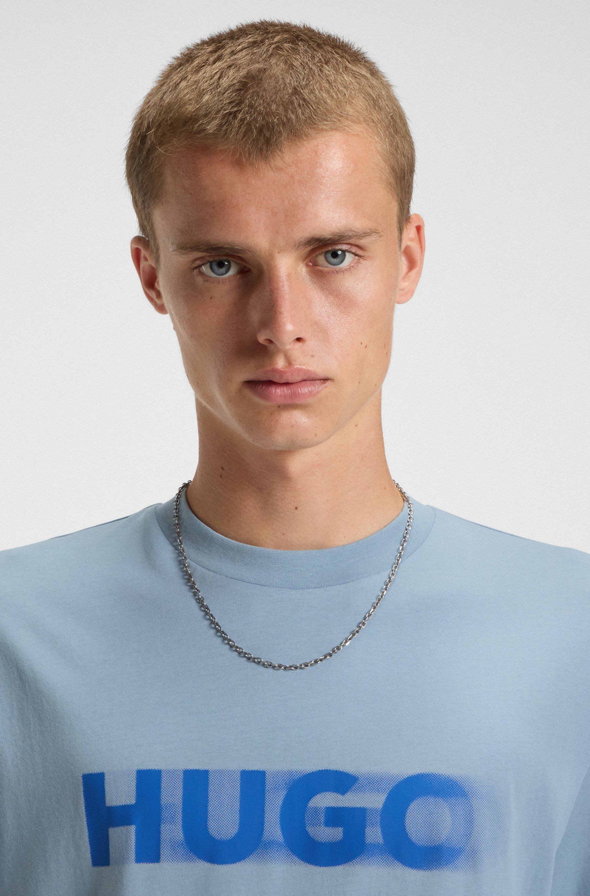 HUGO Blue T-Shirt Nalax mit Logo-Druck günstig online kaufen