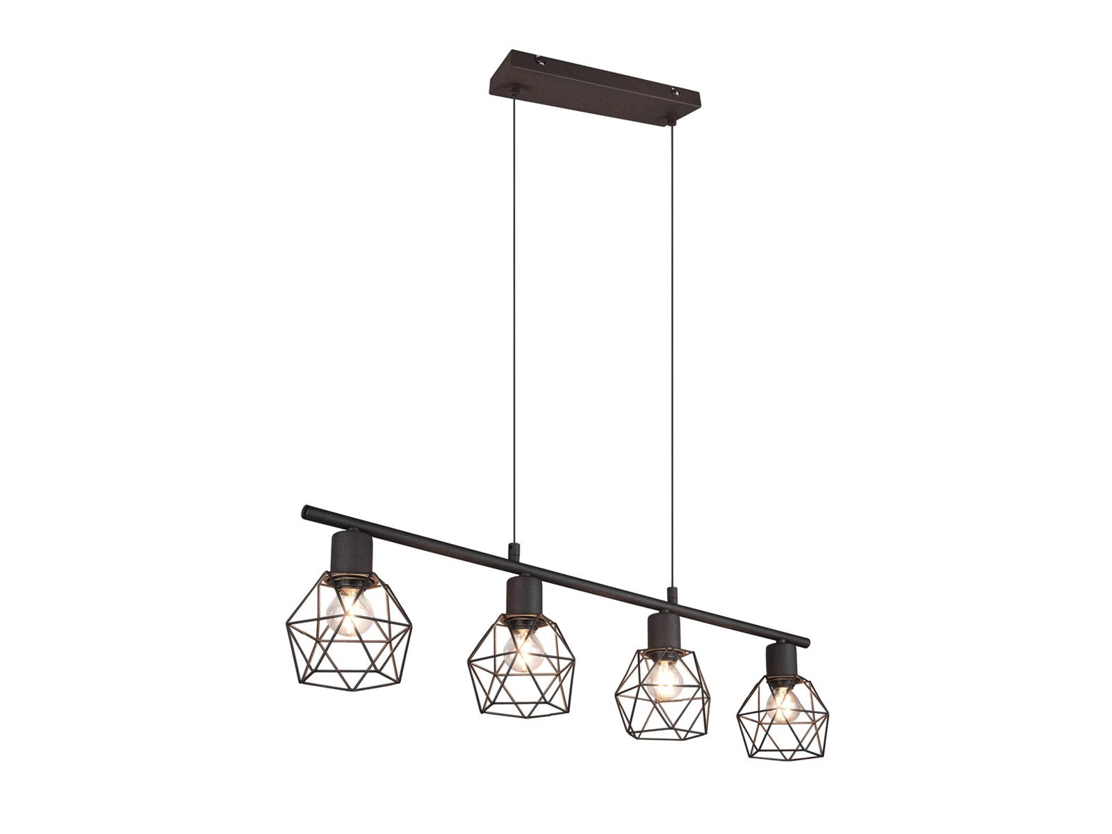 meineWunschleuchte Pendelleuchte Industrial Design, Breite 75cm, ohne Leuchtmittel, Esszimmer-Lampe mehrflammig für Esstisch & Kücheninsel hängend