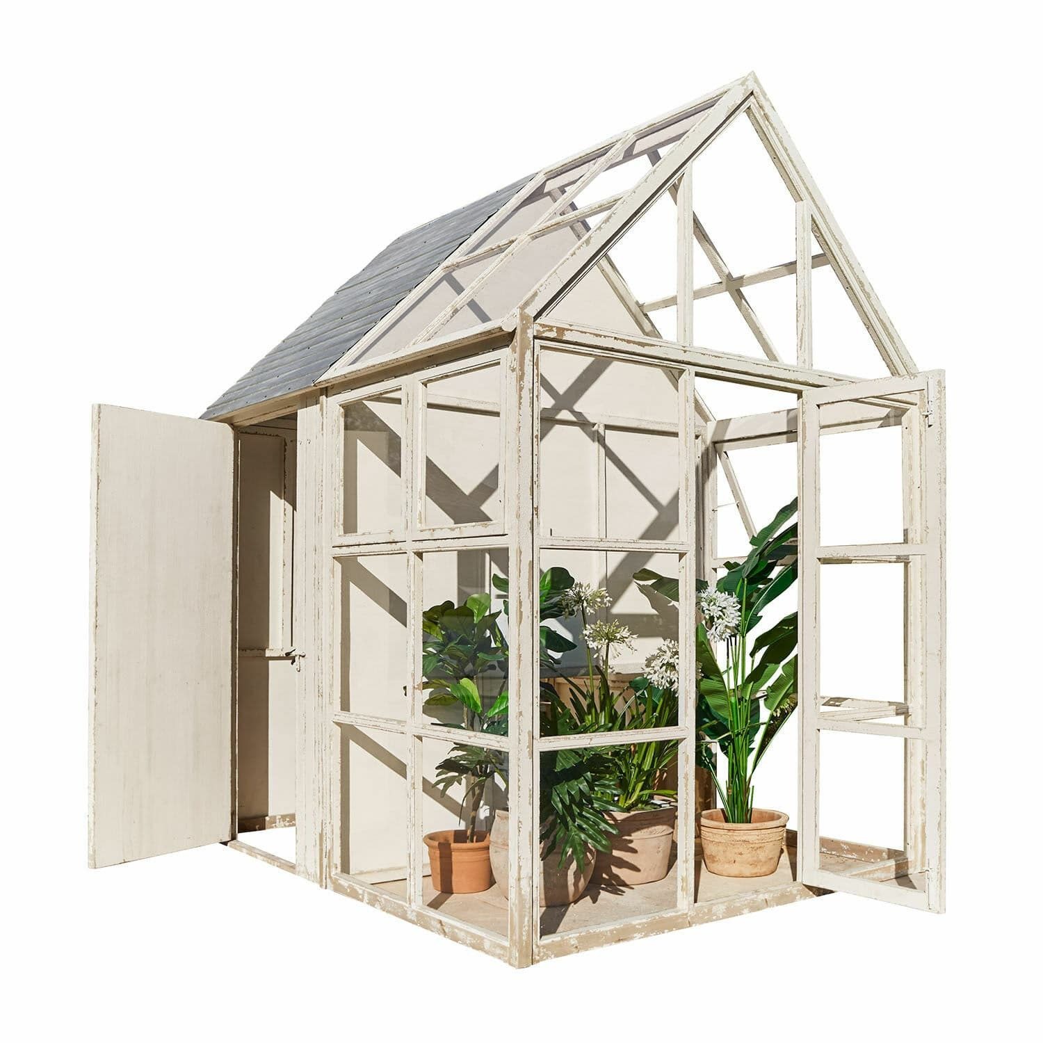Mirabeau Pavillon Gewächshaus Northwick antikweiß weiß | Rabatt: 19%