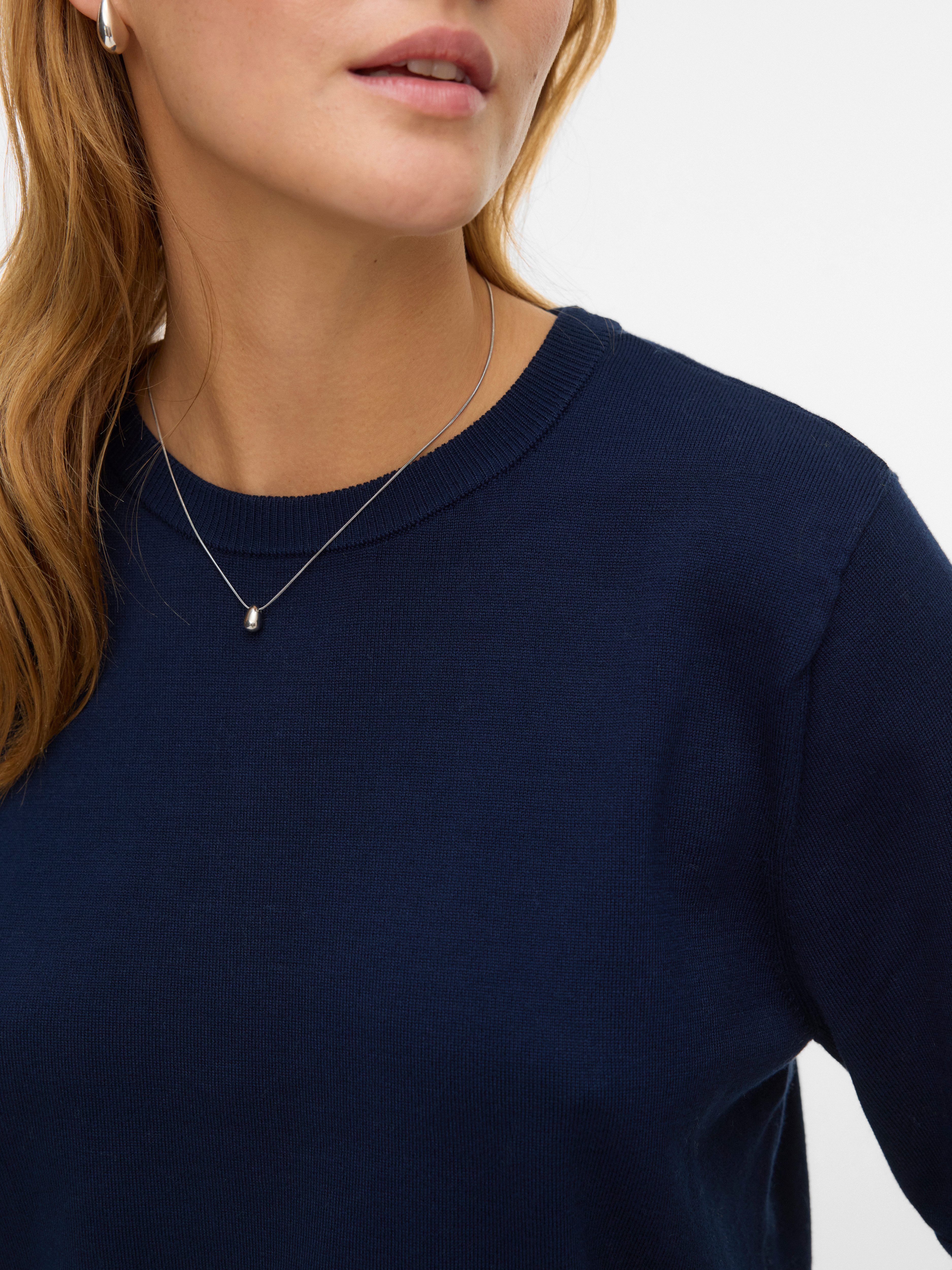 Vero Moda Kurzarmpullover VMSILJE 2/4 O-NCK OVERSIZE PULL GA NOOS Viskosemischung, oversize