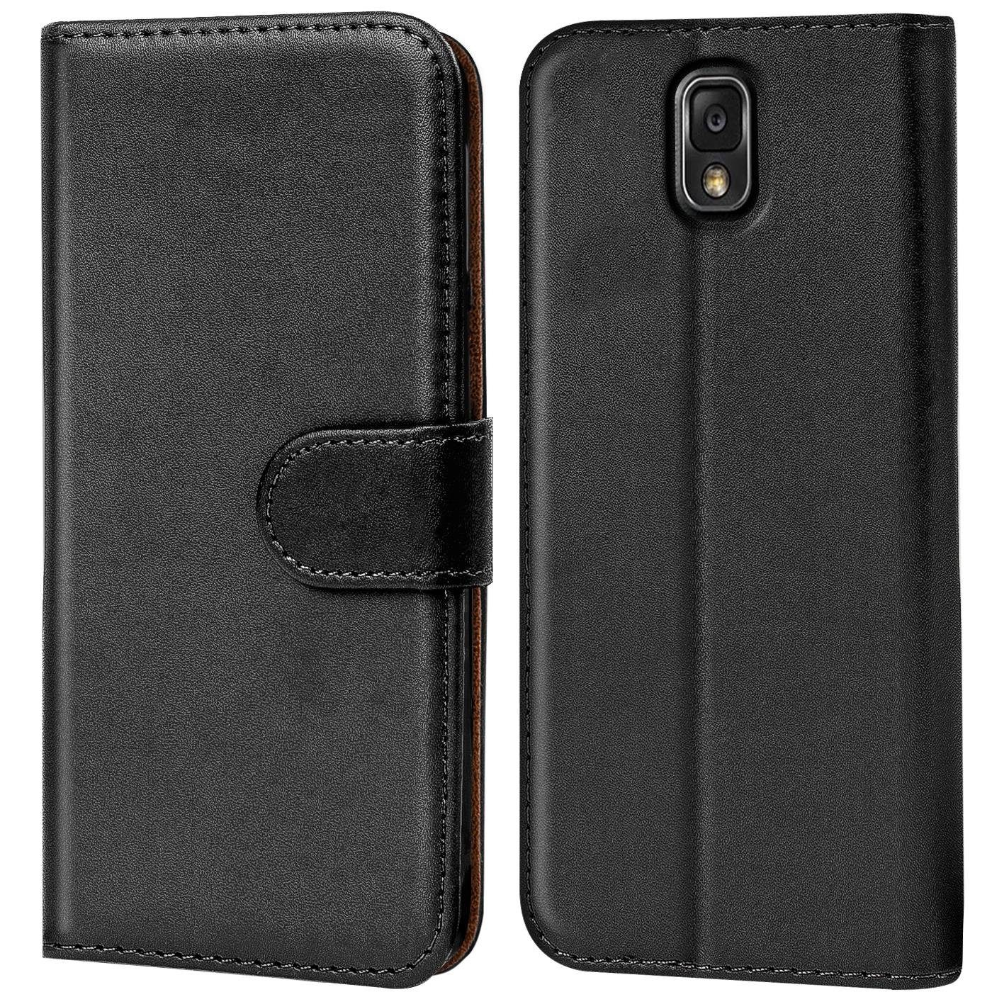 CoolGadget Handyhülle Book Case Handy Tasche für Samsung Galaxy Note 3 5,7  Zoll, Hülle Klapphülle Flip Cover für Samsung Note 3 Schutzhülle stoßfest