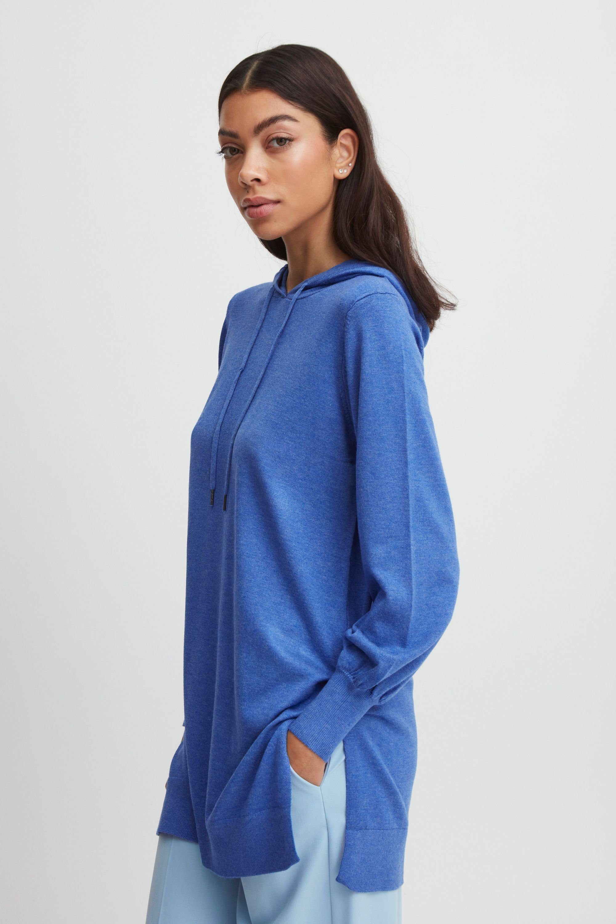 b.young Longpullover BYMMPIMBAH HOODIE - 20811923 Strong Blue Melange (1840511)