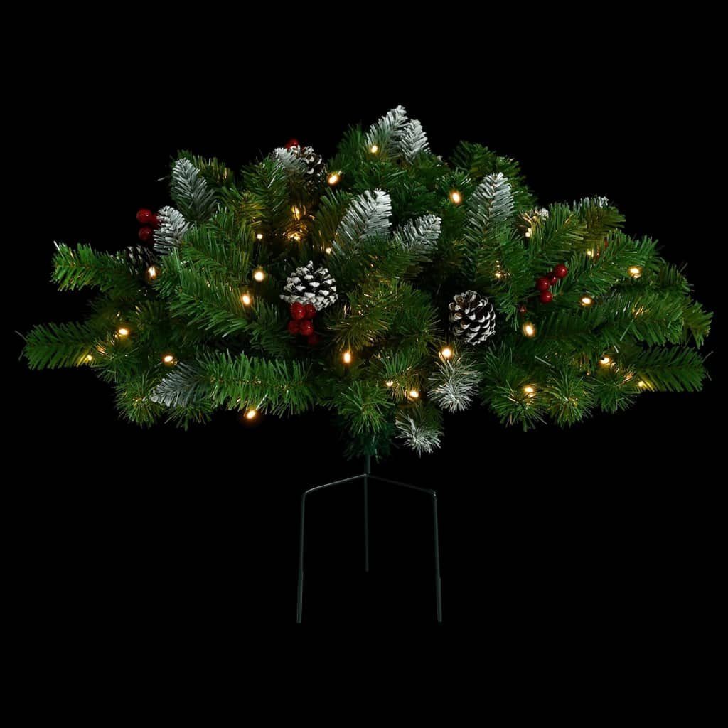 vidaXL Künstlicher Weihnachtsbaum Künstlicher 40 cm Weihnachtsbaum Outdoor Beleuchtung Grün mit