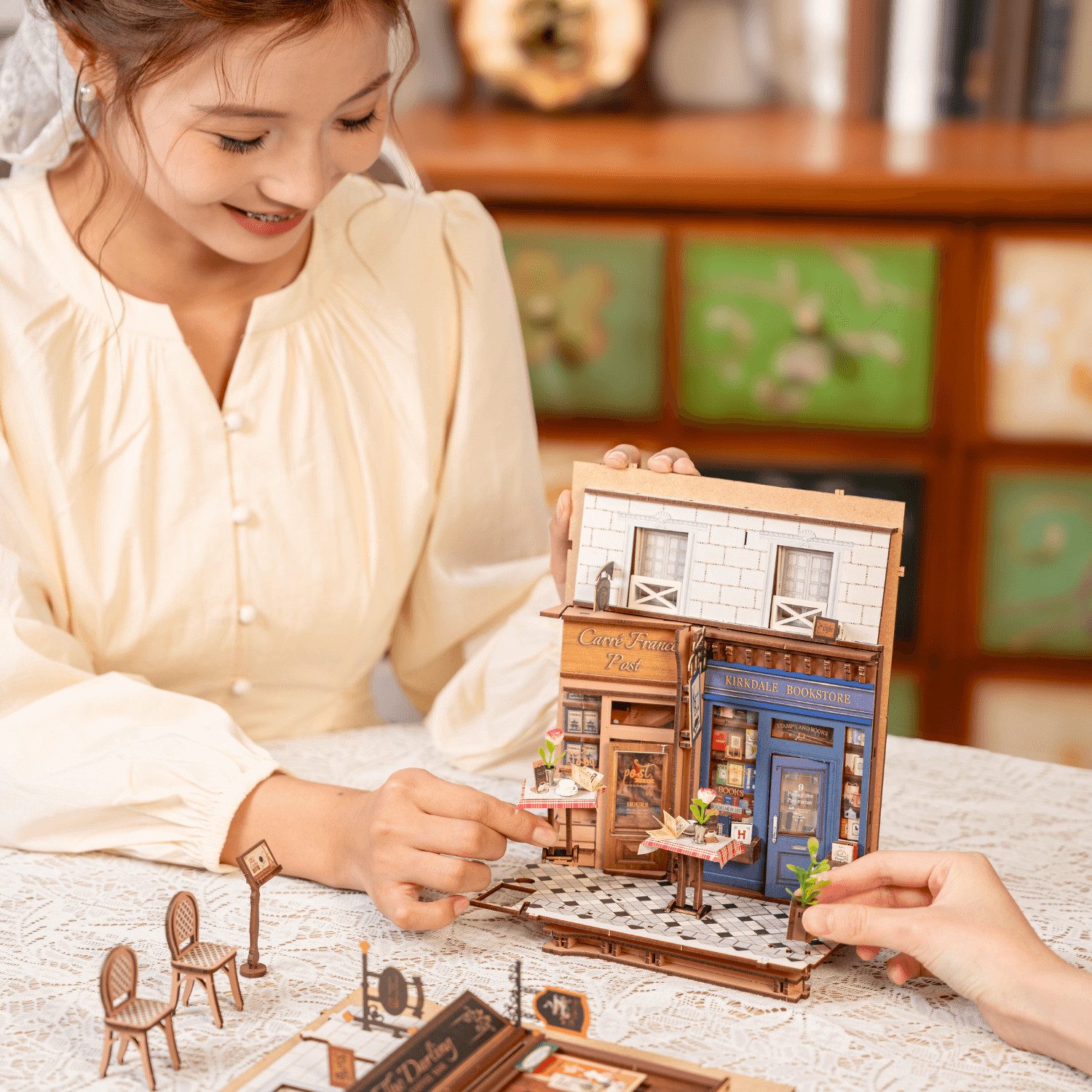 Robotime Buchstütze Robotime Arcade Dating Book Nook Diorama günstig online kaufen