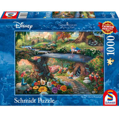Schmidt Spiele Puzzle Schmidt - Thomas Kinkade - Alice im Wunderland, 1000 Puzzleteile