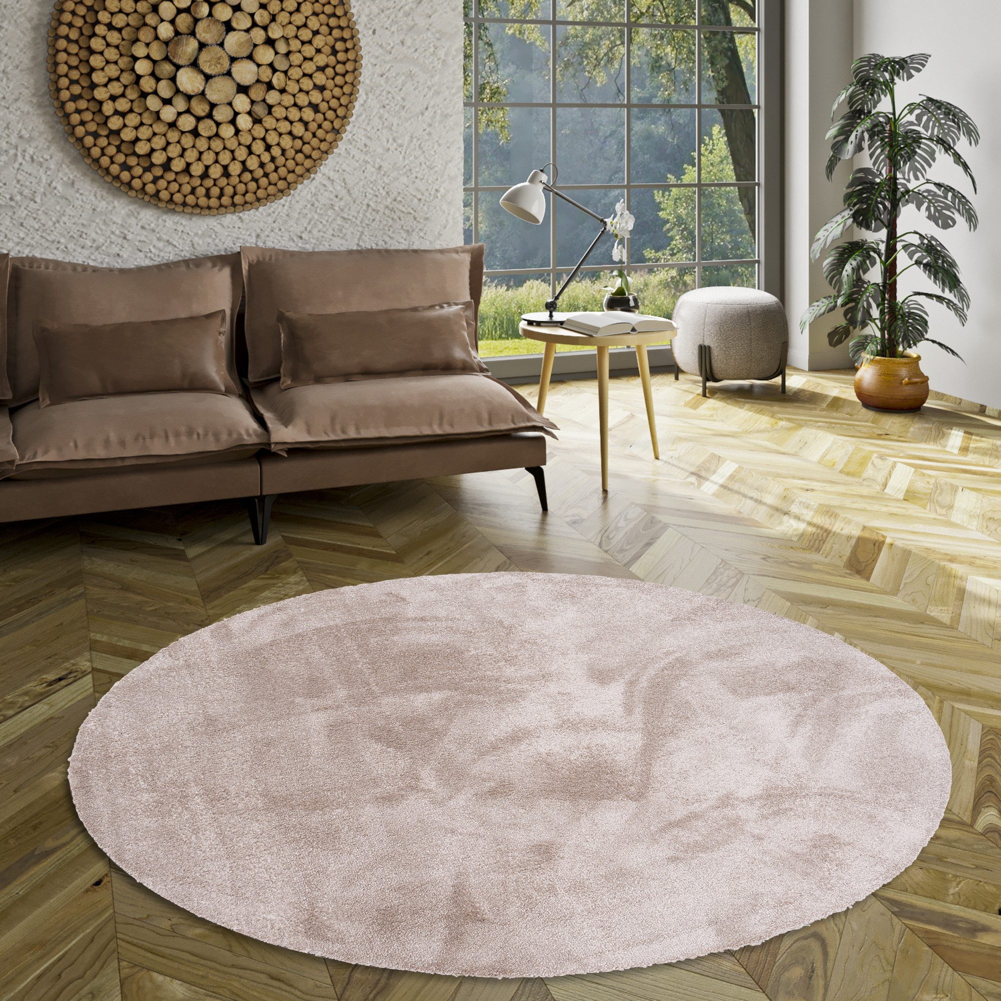 Snapstyle Hochflor-Teppich Super Soft Hochflorteppich Livorno Rund, Rund, H günstig online kaufen