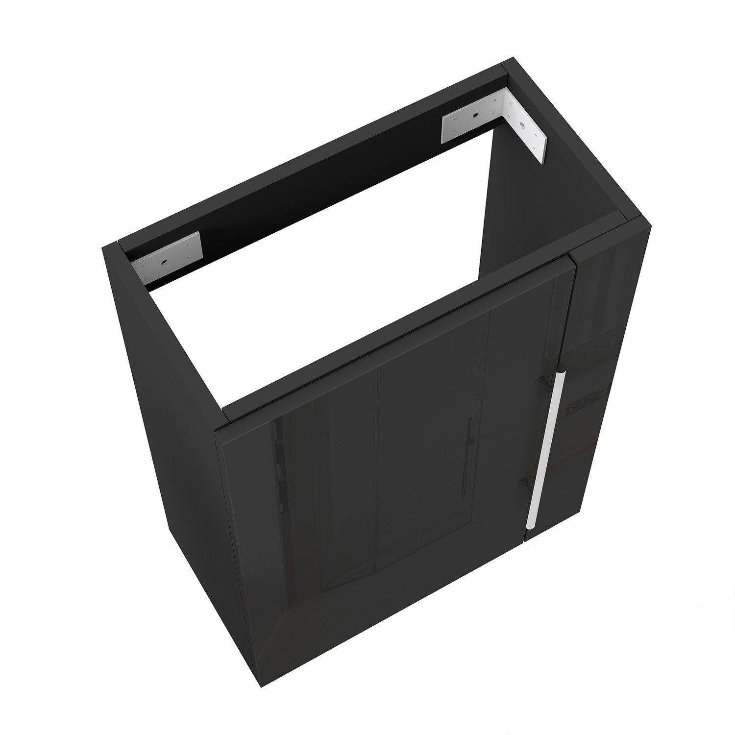 Thumbnail - duschspa Waschtisch Unterschrank Badschrank Waschbeckenunterschrank Waschtischunterschrank, Hochglanz, Hängeschrank