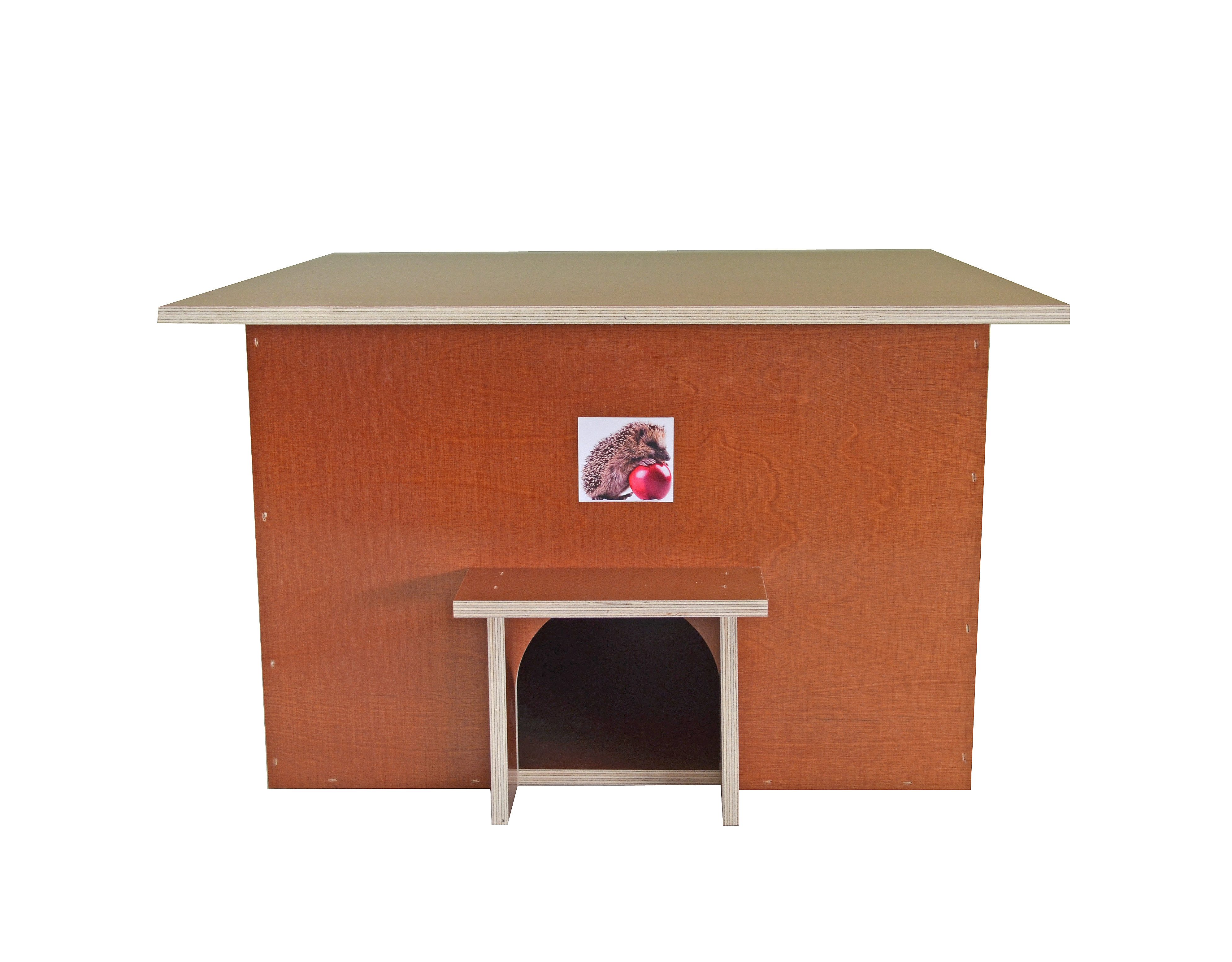 ELMATO Igelhaus Elmato 10218 Igelhaus Igelhotel Hütte wetterfest braun, 40x40x21cm