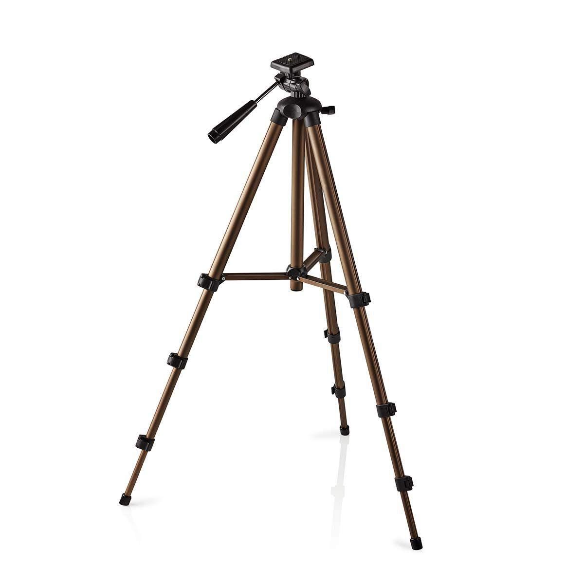 Stativ TronicXL 360° 130cm für Kamerastativ Canon Aluminium DSLR Kamerastativ Nikon (Schwenkarm, Schlösser, Sony Flip Gummifüße)