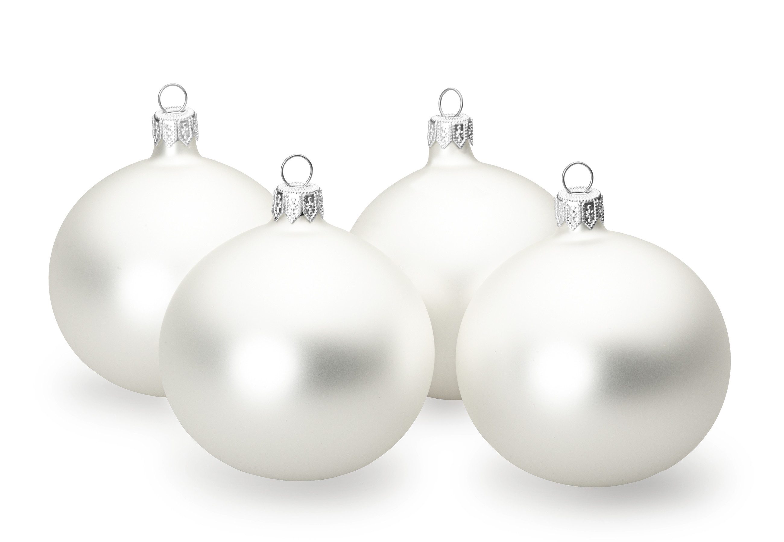 SIKORA Weihnachtsbaumkugel traditionelle Premium Kugeln Essentials aus Glas Matt, Besondere Weihnachtskugeln für ein sinnliches Weihnachtsfest. € 14,95