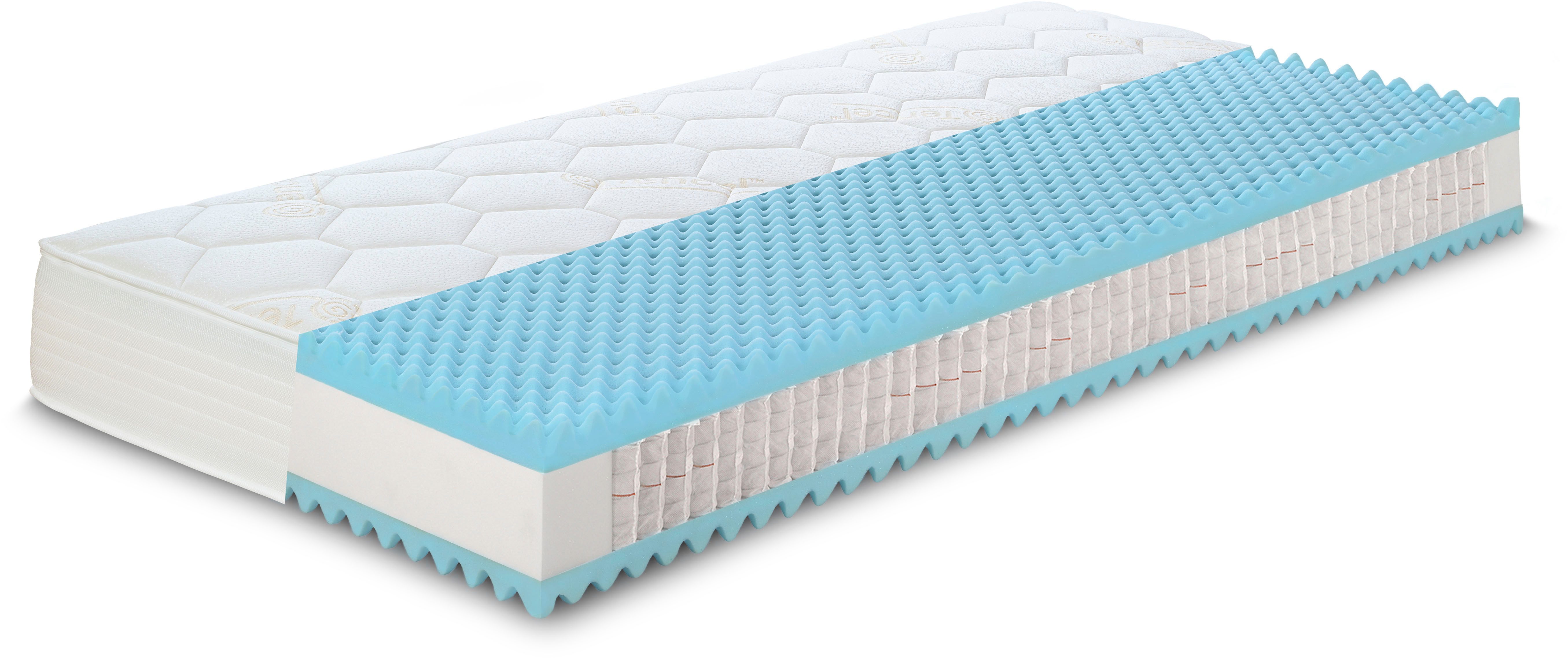 Taschenfederkernmatratze Opal TFK 500, Hemafa, 21 cm hoch, (1-tlg)