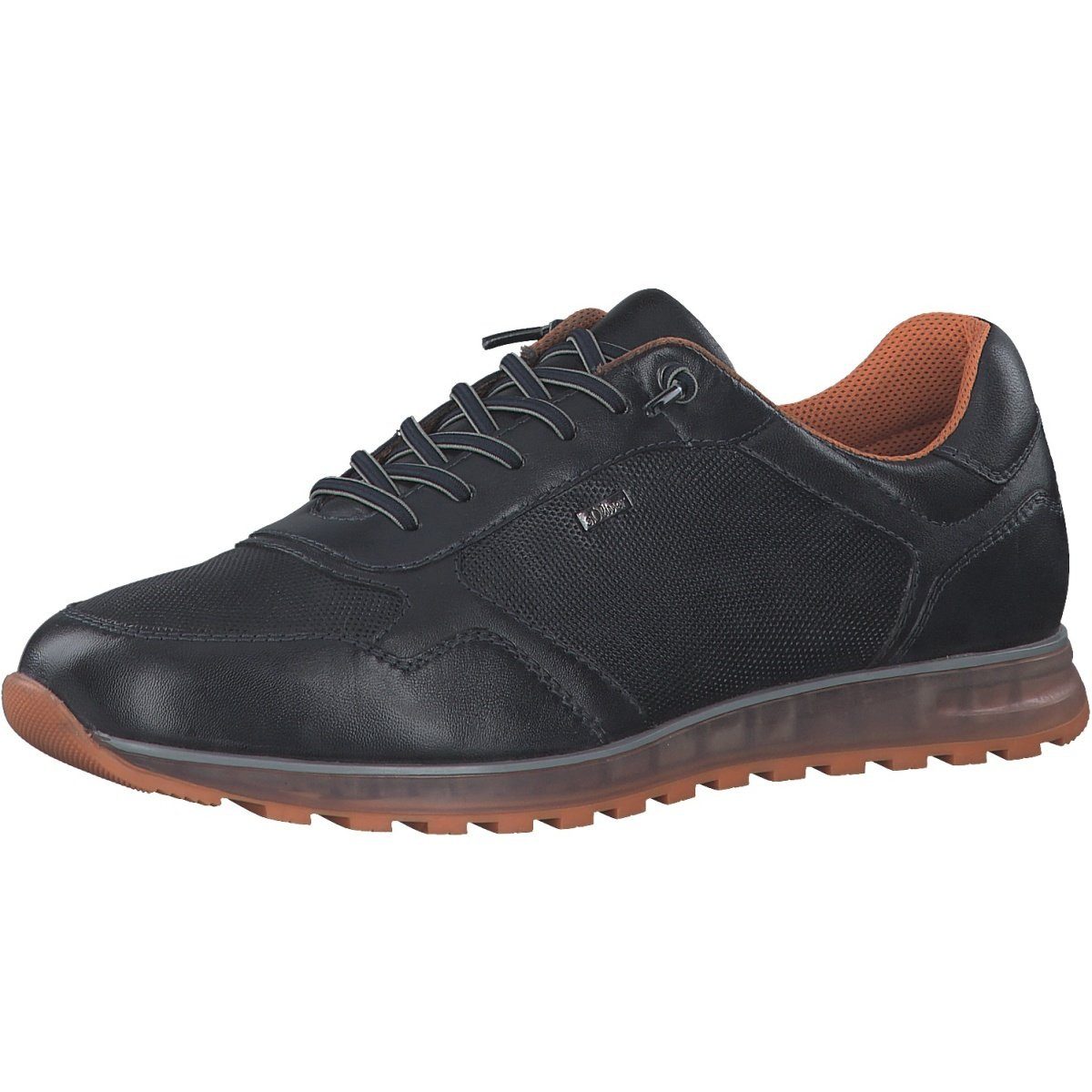 s.Oliver 5-13622-30-805 mit Soft Foam - Leder - 2023 navyblau Herren Sneaker