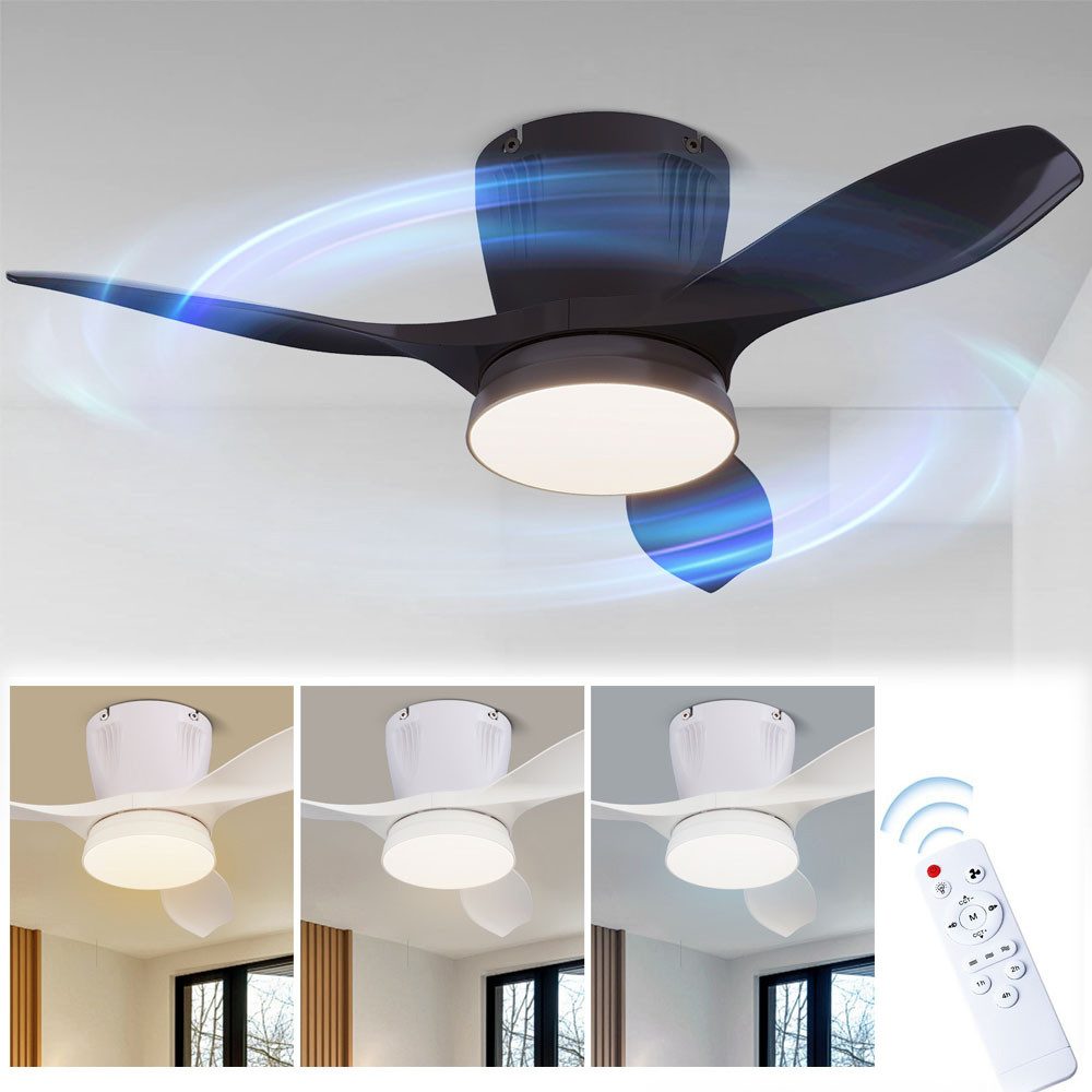 PRIISF Deckenleuchte 42W Deckenventilator mit Beleuchtung günstig online kaufen