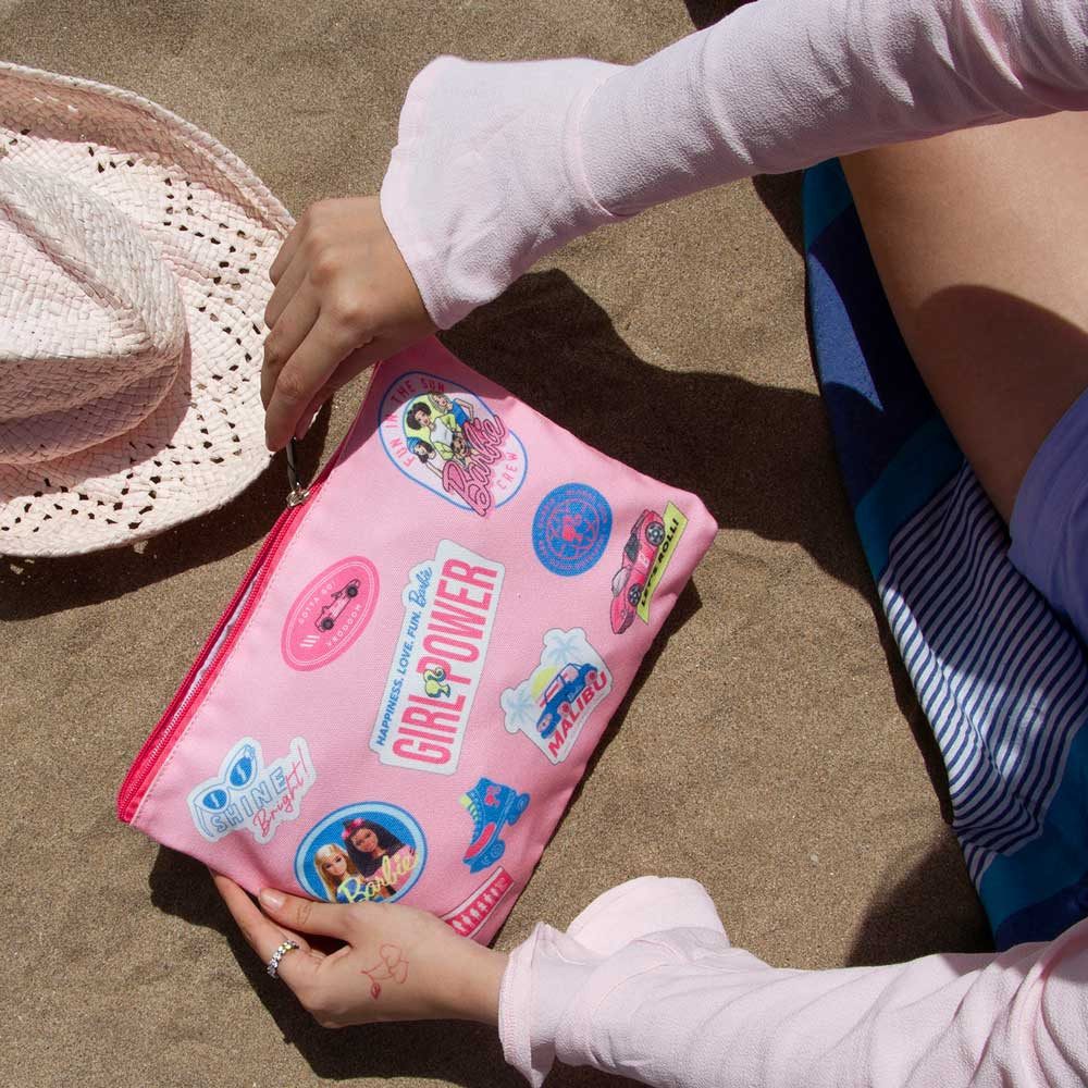 Karactermania Kosmetiktasche Barbie Kulturbeutel Kulturtasche Waschtasche Strandtasche Täschchen, tolles Motiv