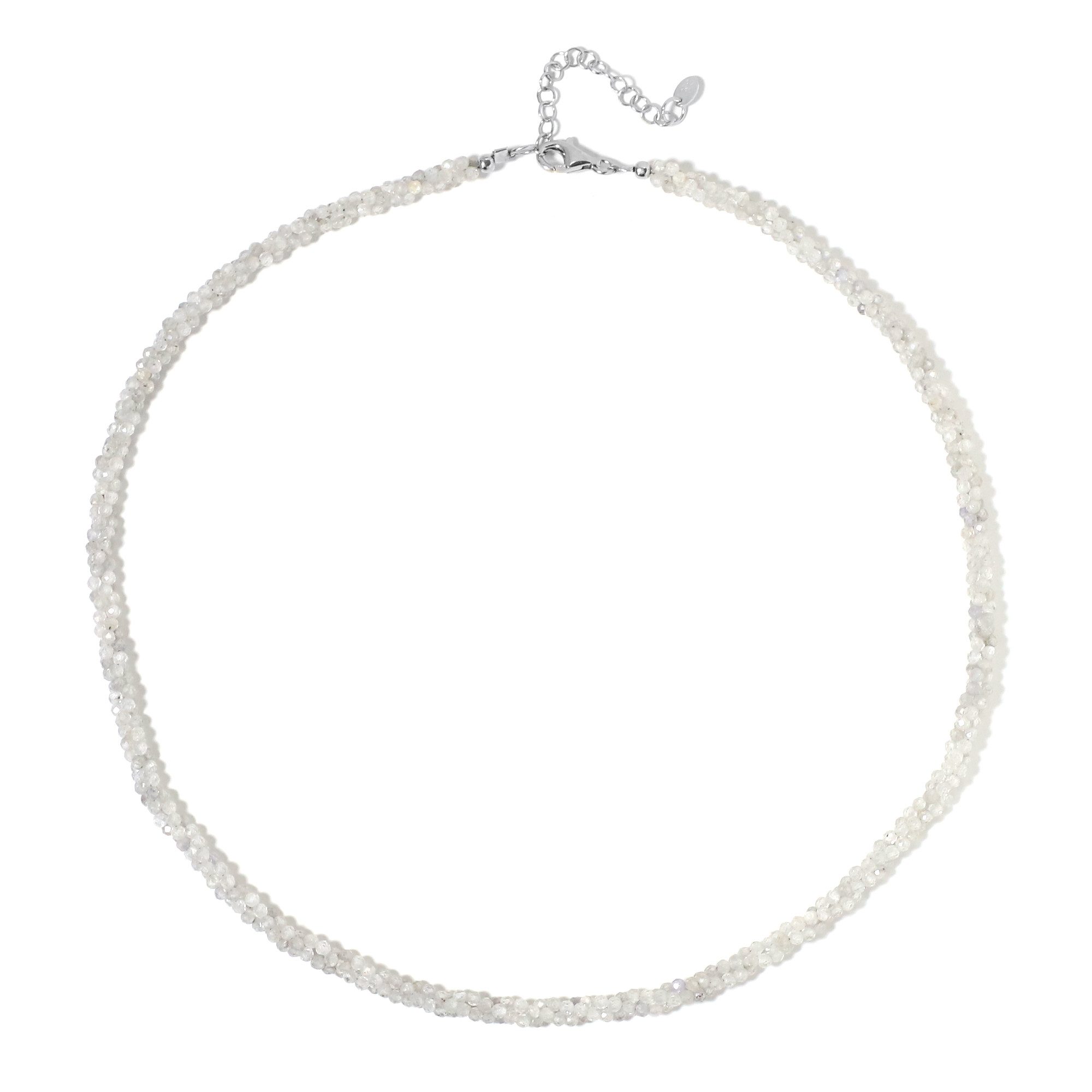 Cavill Silberkette Cavill Zirkon 0,56 ct rhodiniert 925 Sterling Silber elegant rund (1-tlg)