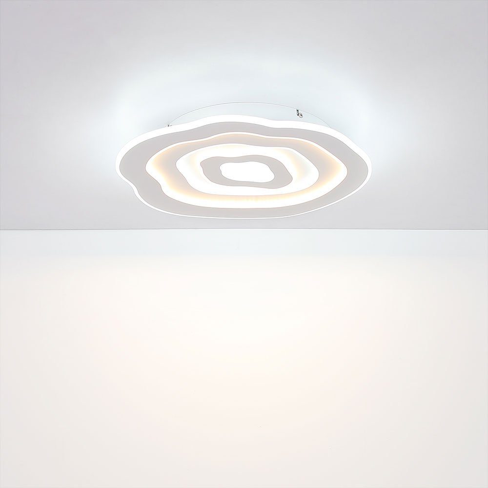 L Globo LED Metall Wohnzimmerleuchte LED Deckenlampe Deckenleuchte, Weiß-matt 48 Deckenleuchte
