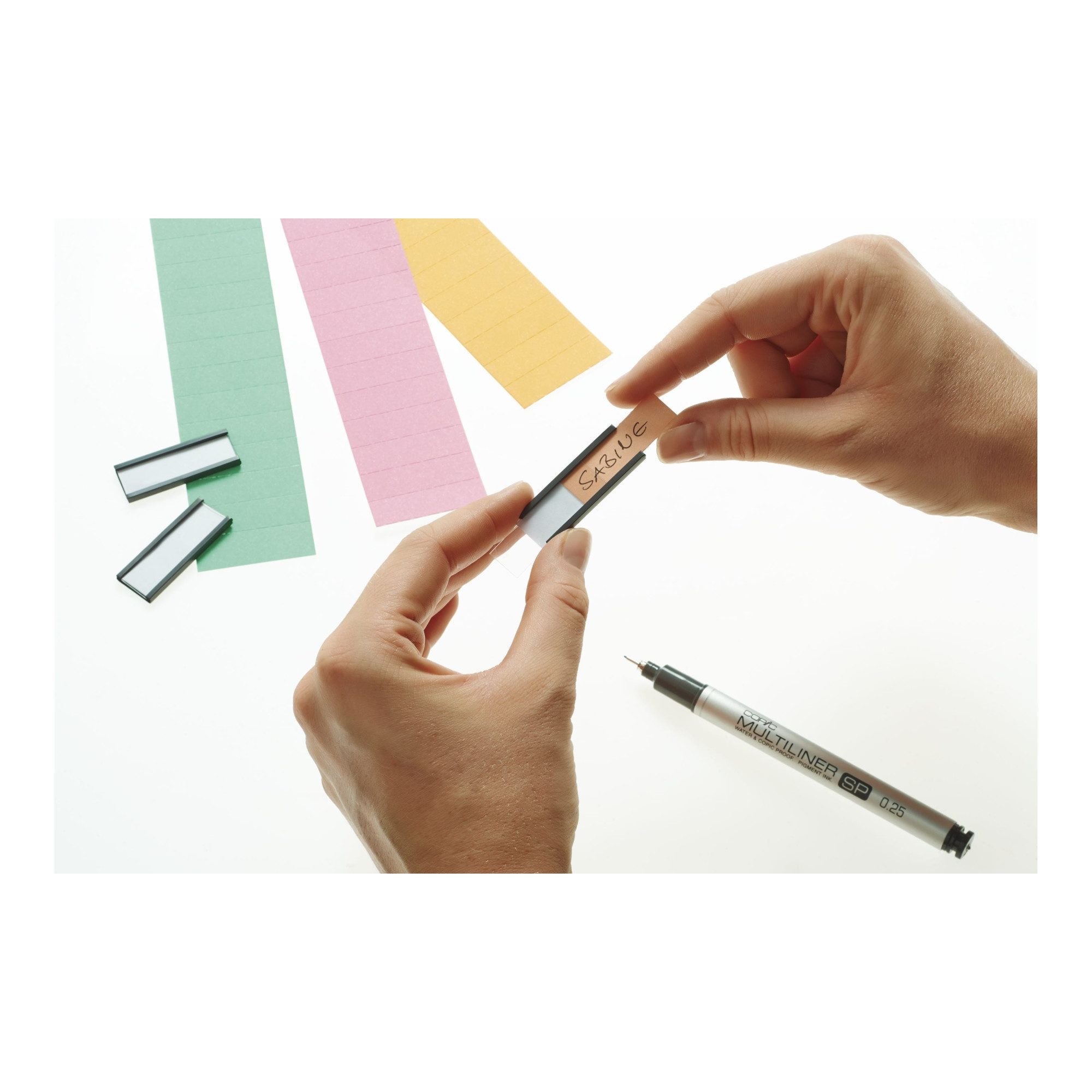 magnetoplan® Magnettafel Magnetoplan Etiketten für C-Profil 50 mm, sortiert, 50 x 15 mm