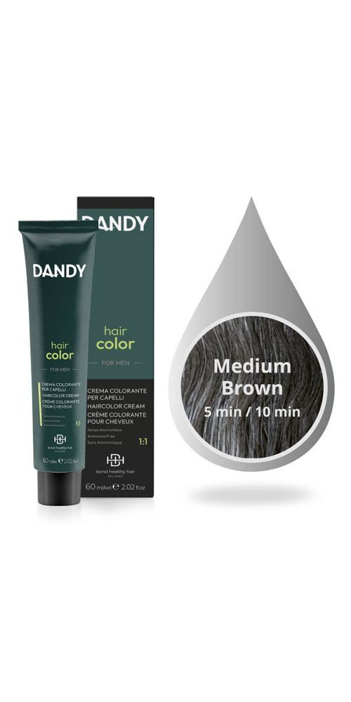 Dandy Haarfarbe Dandy Hair Color 4 Midden Bruin 60ml