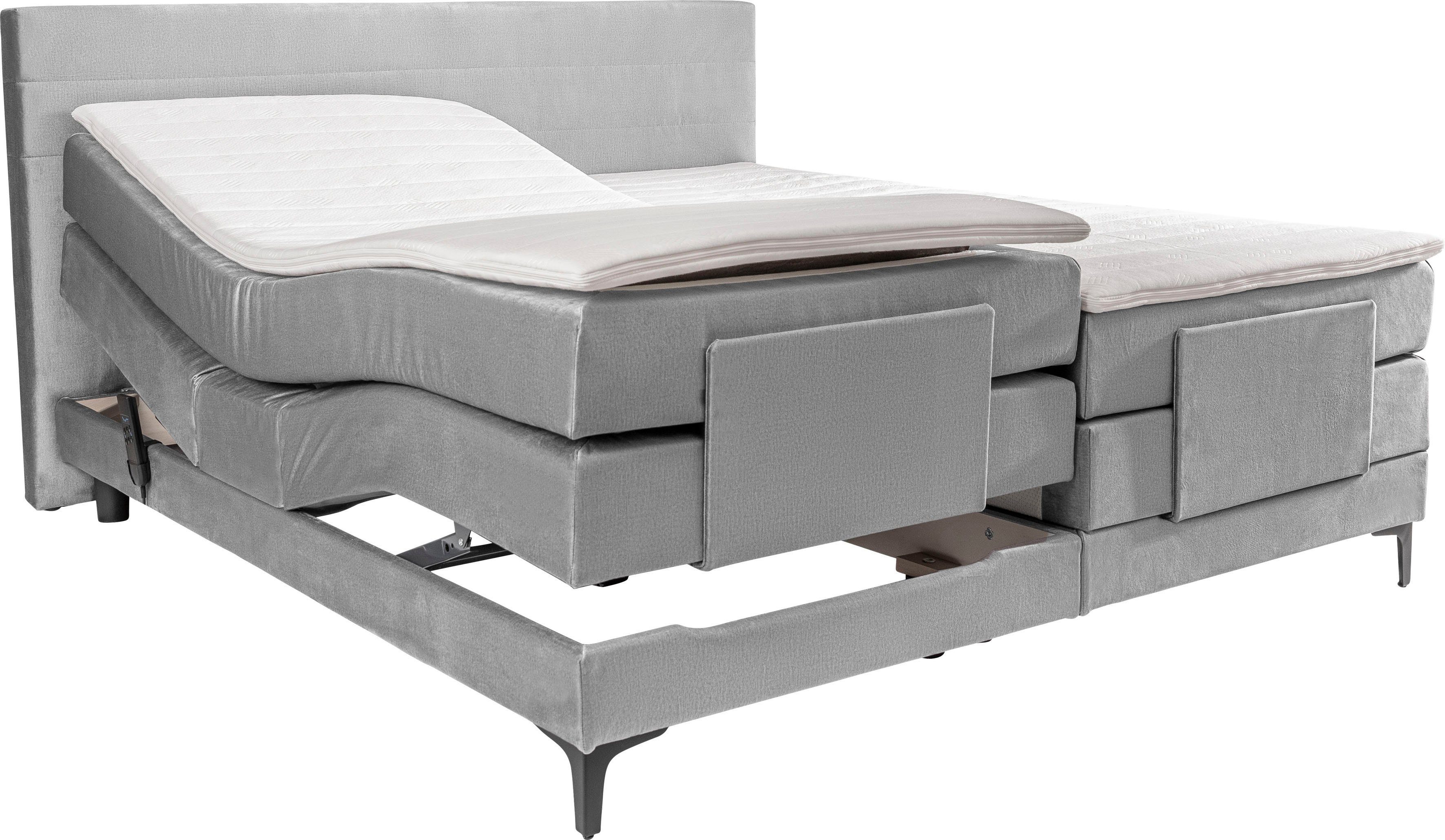 alina Boxspringbett Powell, inkl. Motor, Matratze und Topper, in unterschiedlichen Ausführungen