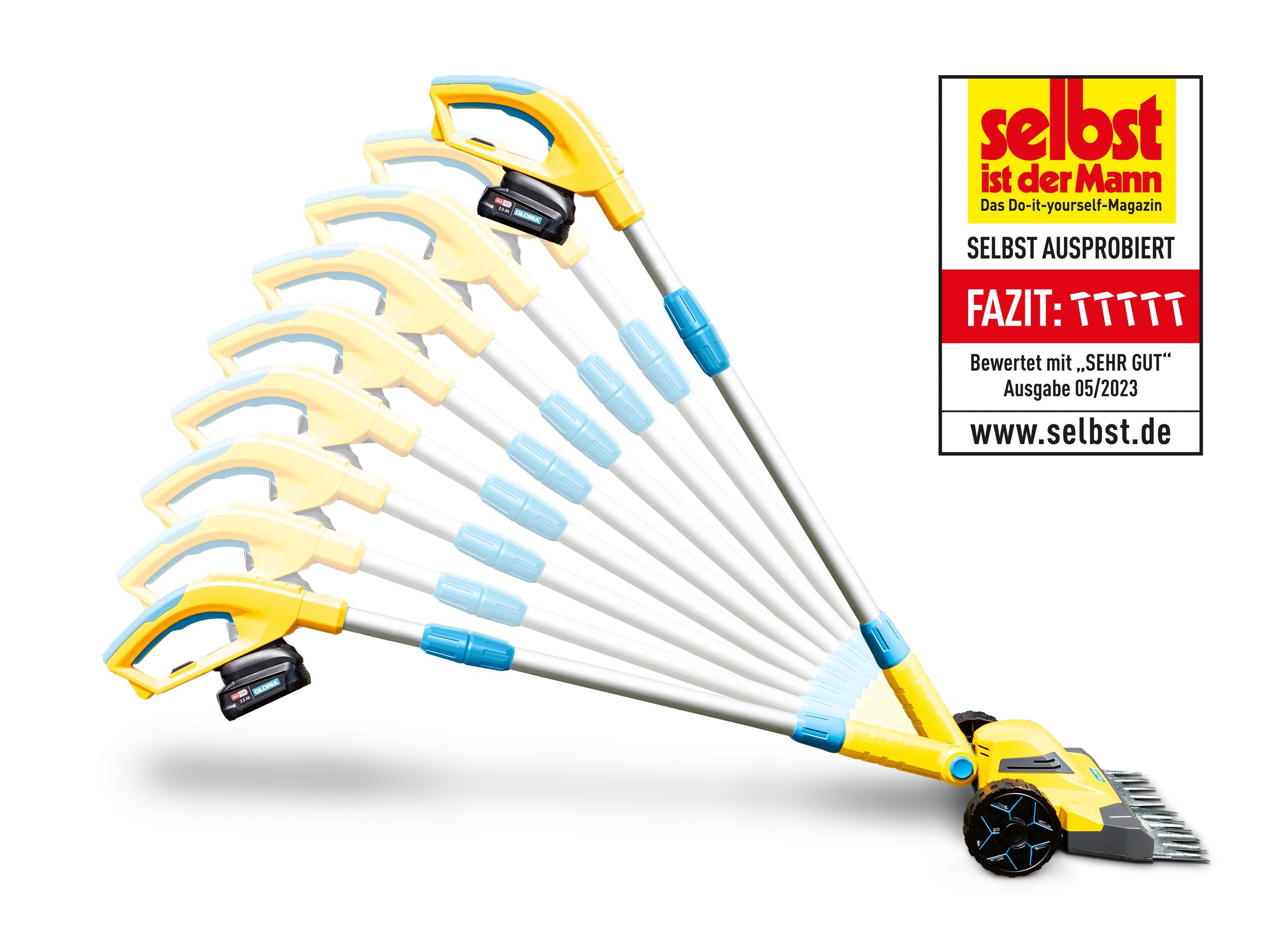 Gloria Elektro-Rasentrimmer FineCut 18 V Set Inkl. Akku