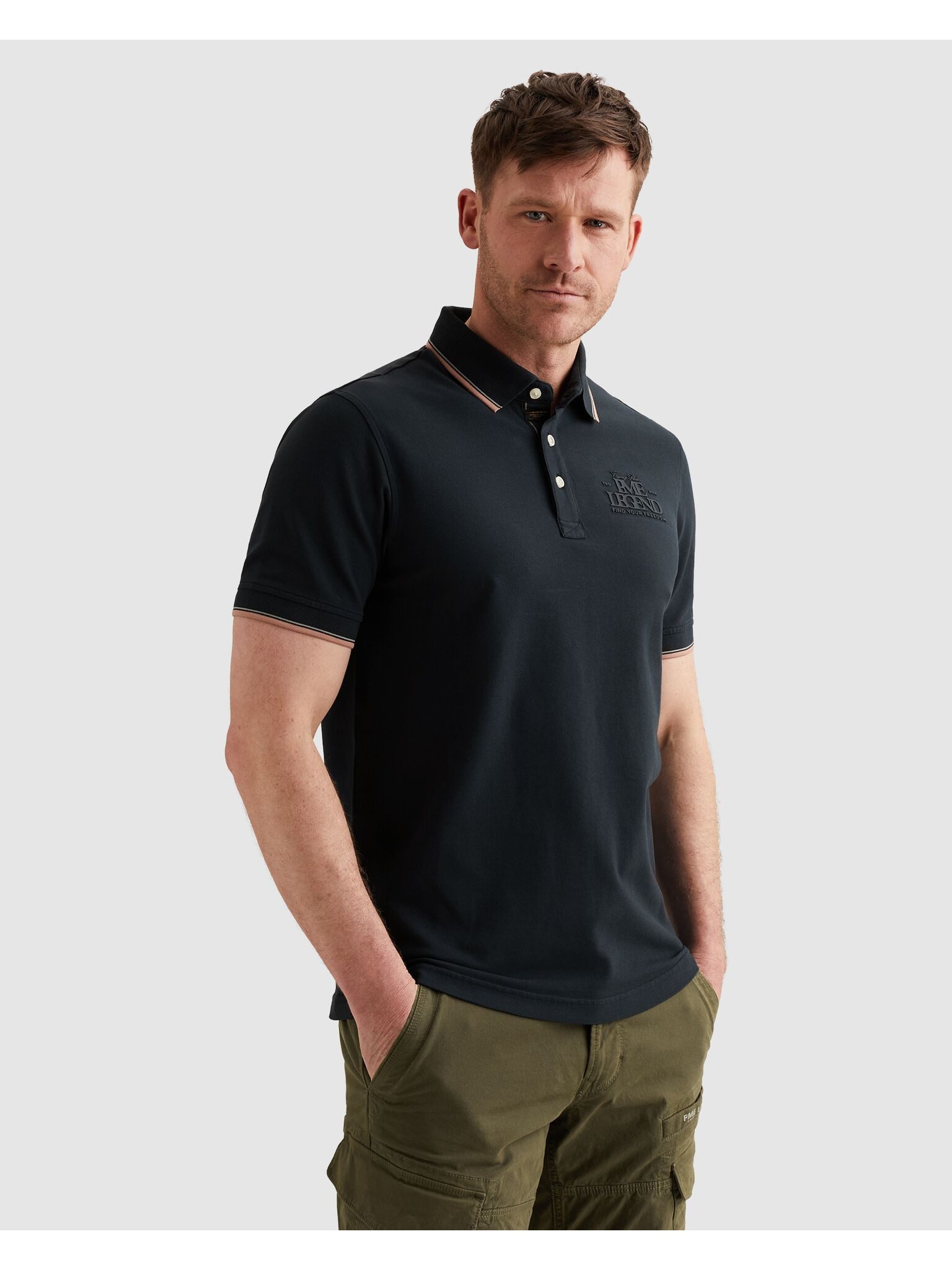 PME LEGEND Poloshirt Short sleeve polo stretch pique Regular fit, Kurzarm, casual Stil