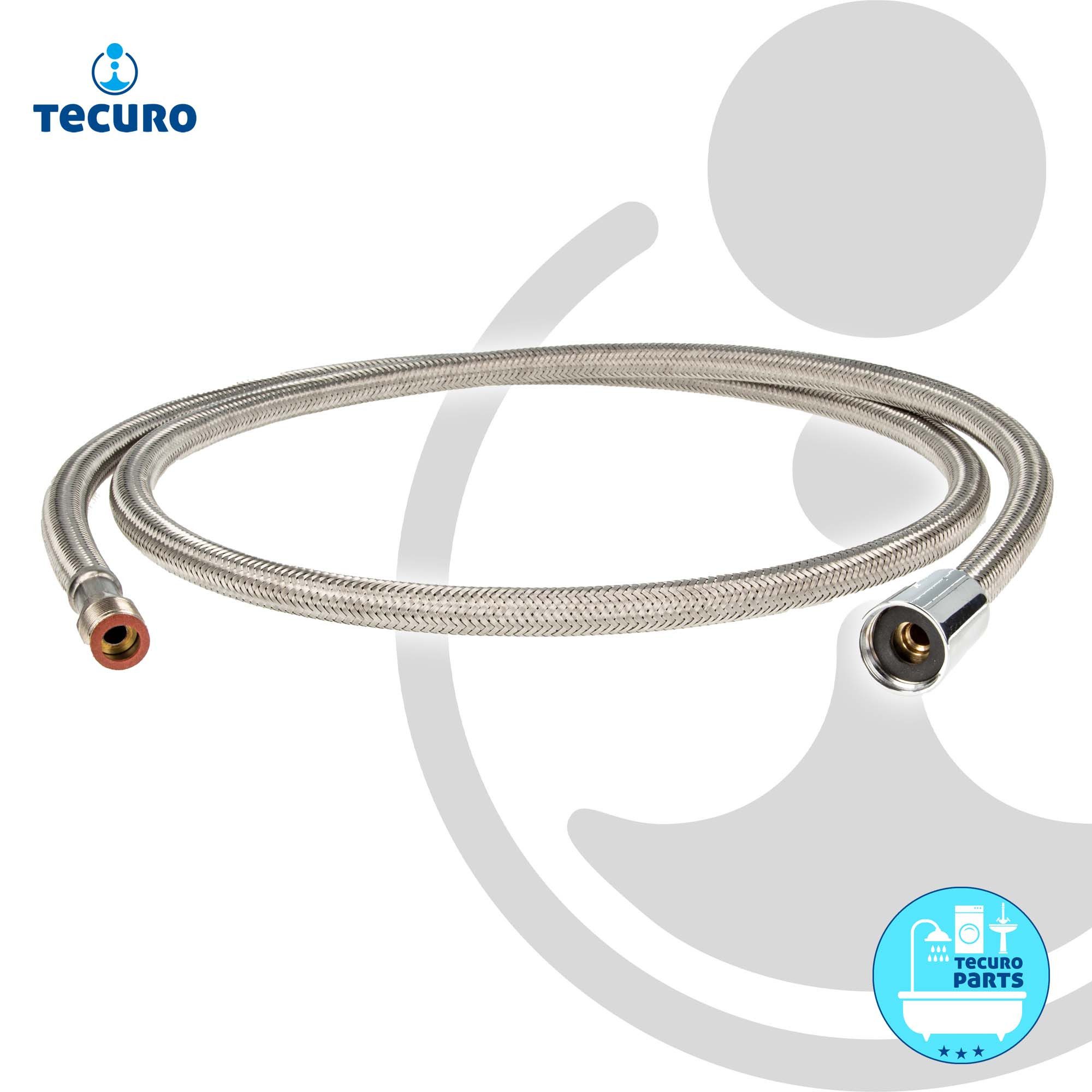tecuro Spültischarmatur Küchen Ersatz Brauseschlauch M15/1 x 1/2 Konusmutter x 150 cm – Bild 4 von 5