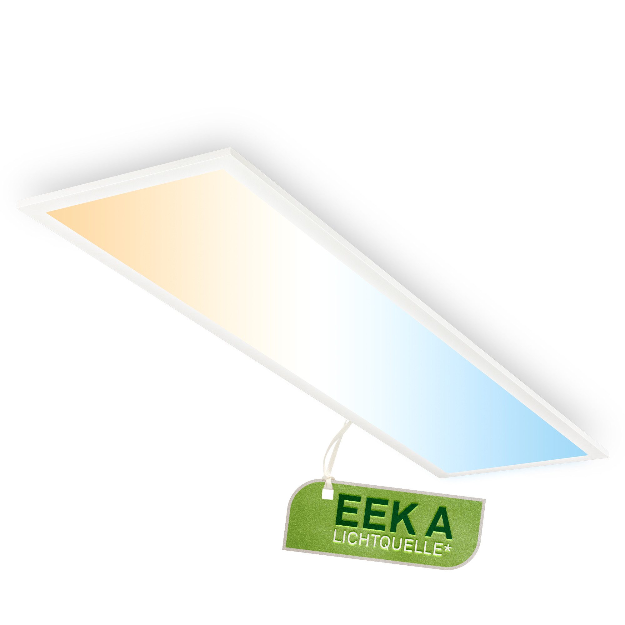 Briloner Leuchten Deckenleuchte LED Deckenleuchte Panel Memoryfunktion ultra flach CCT Dimmfunktion, CCT - Energieeffizienz A, LED fest integriert, Wohnzimmerlampe, 2900lm, Schlafzimmer, 38 x 38cm