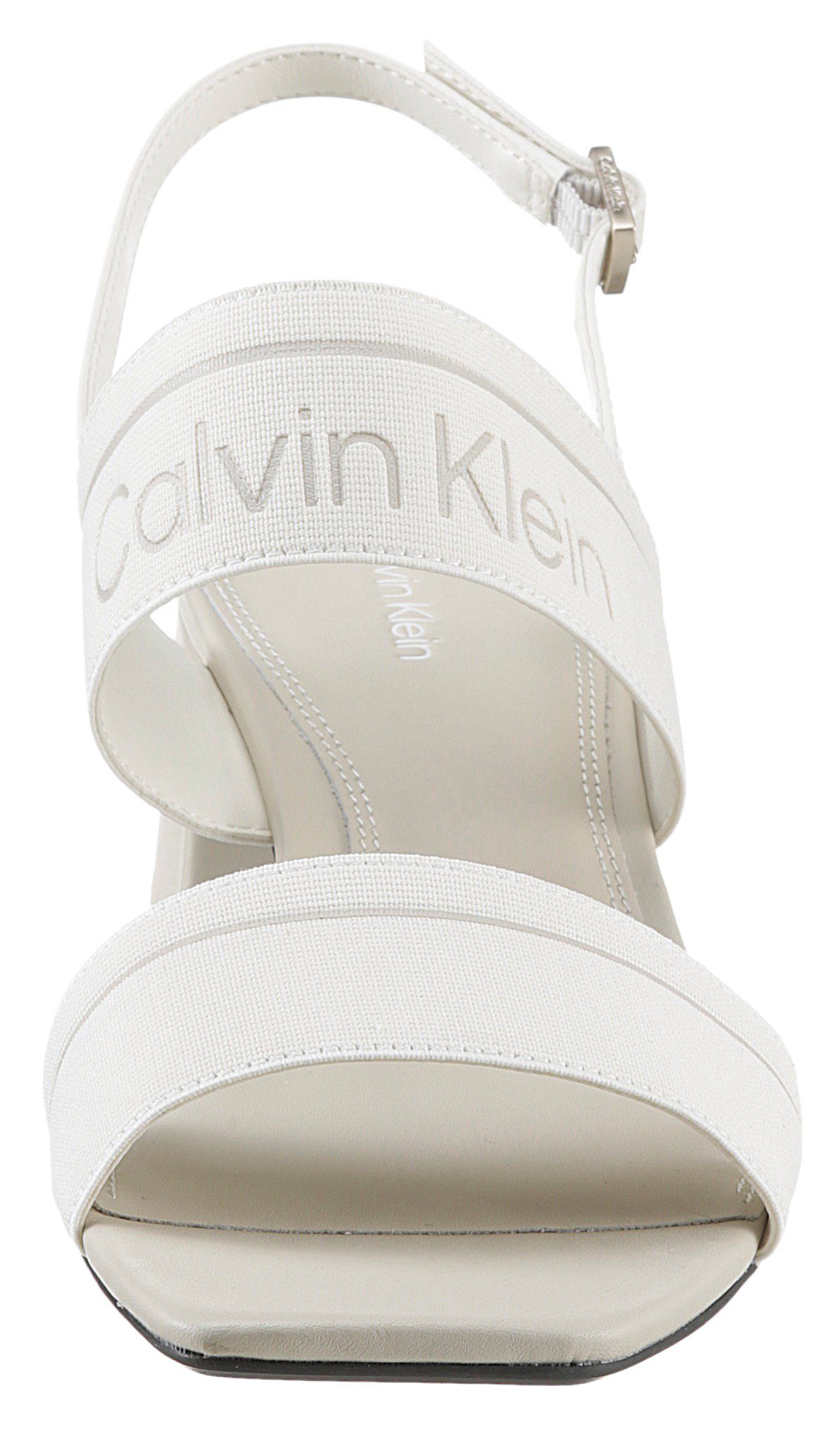 Calvin Klein HELEONOR mit offwhite Sandalette Blockabsatz 3C