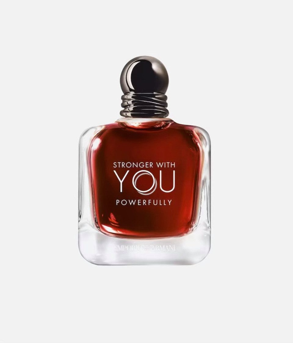 Emporio Armani Eau de Parfum Stronger With You Powerfully Herrenduft 100ml, Kirschakkord, Kastanie & Vanille mit intensiver Ausstrahlung